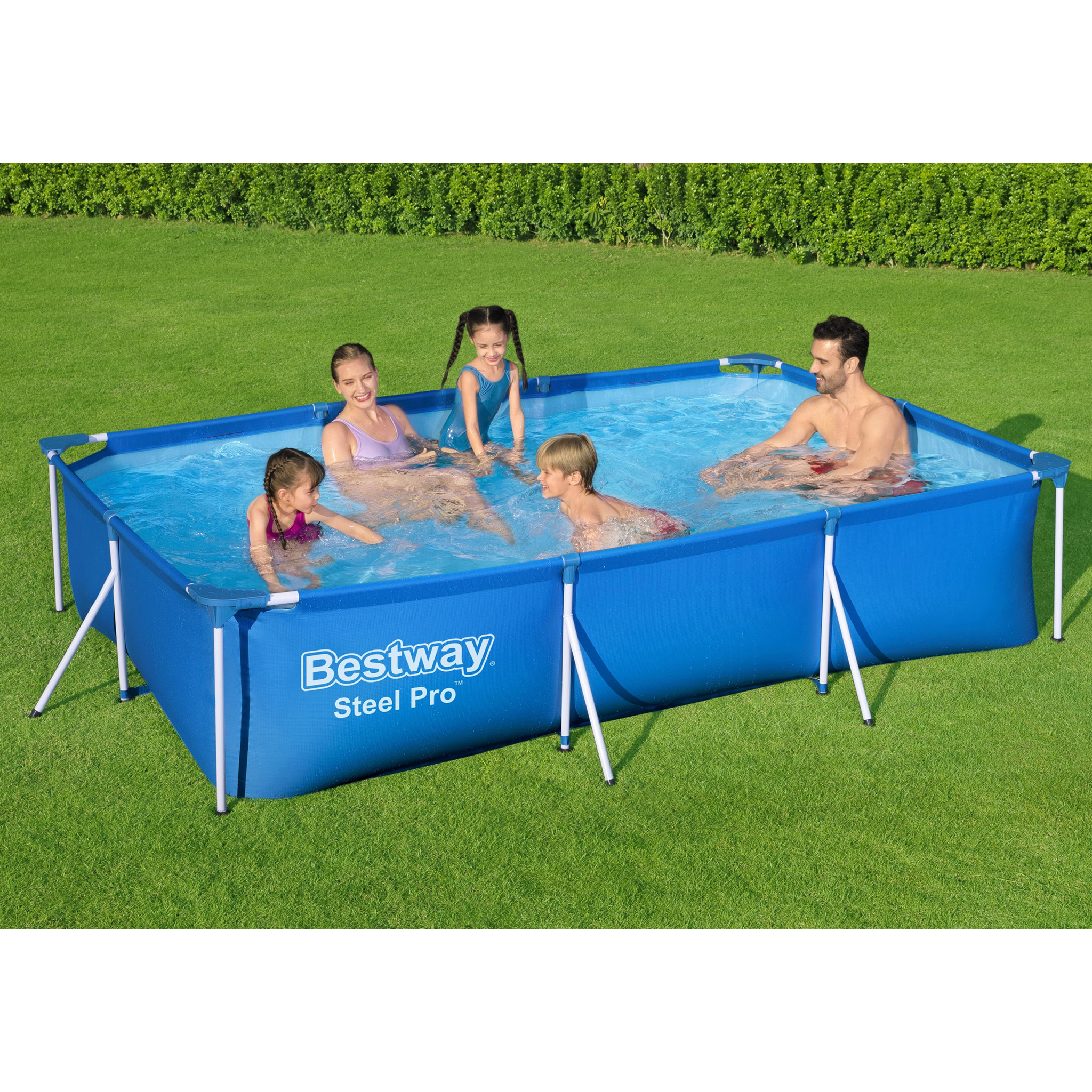 Stålramspool Bestway Steel Pro 3x2 m Ovanmarkspool Blå