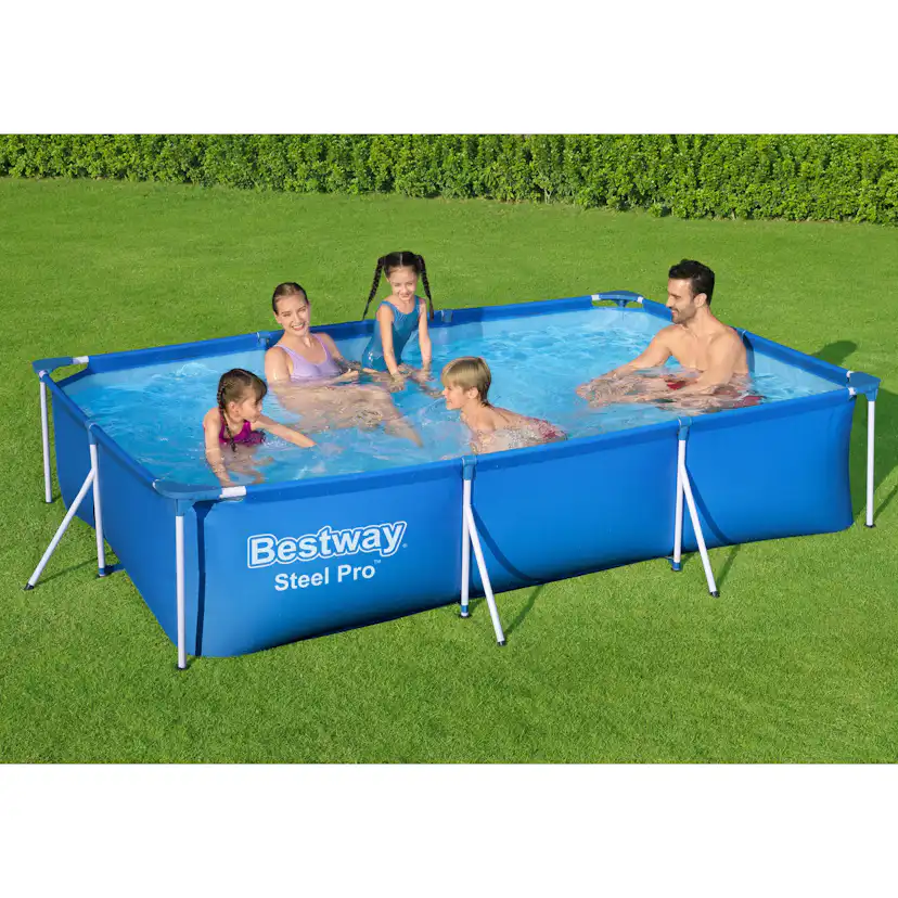 Stålramspool Bestway Steel Pro 3x2 m Ovanmarkspool Blå