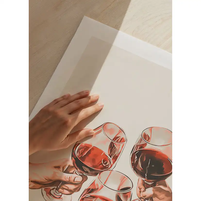 Poster Gallerix Wine Toast Among Friends