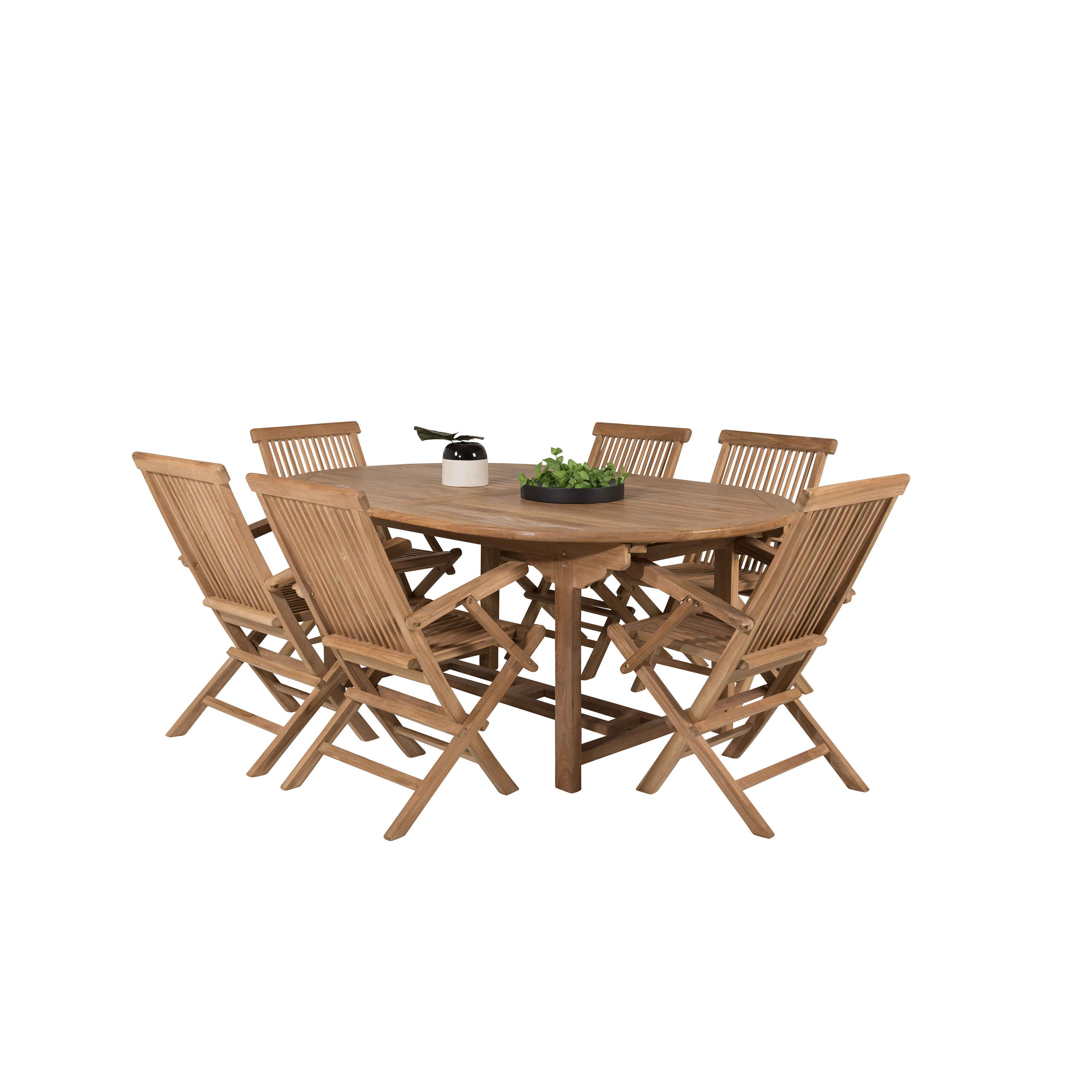 Matgrupp Venture Home Kiara 180/240 med 6 Stolar Med Armstöd
