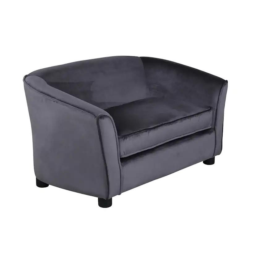 Barnsoffa Venture Home Måna Grå Sammet