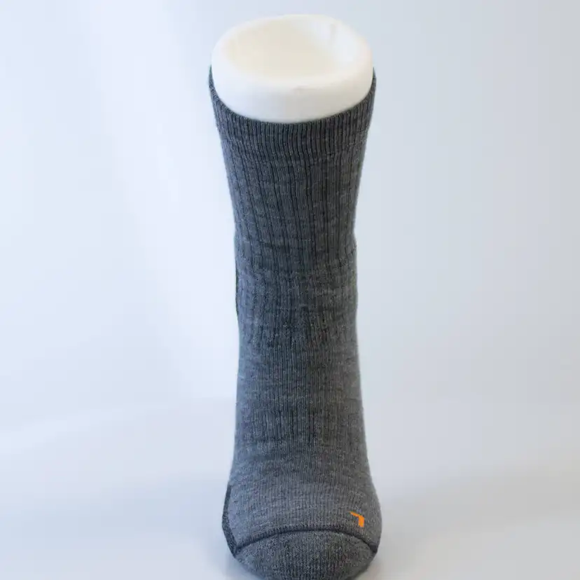 Socka Jobman Merino Tjock Mörkgrån/Svart