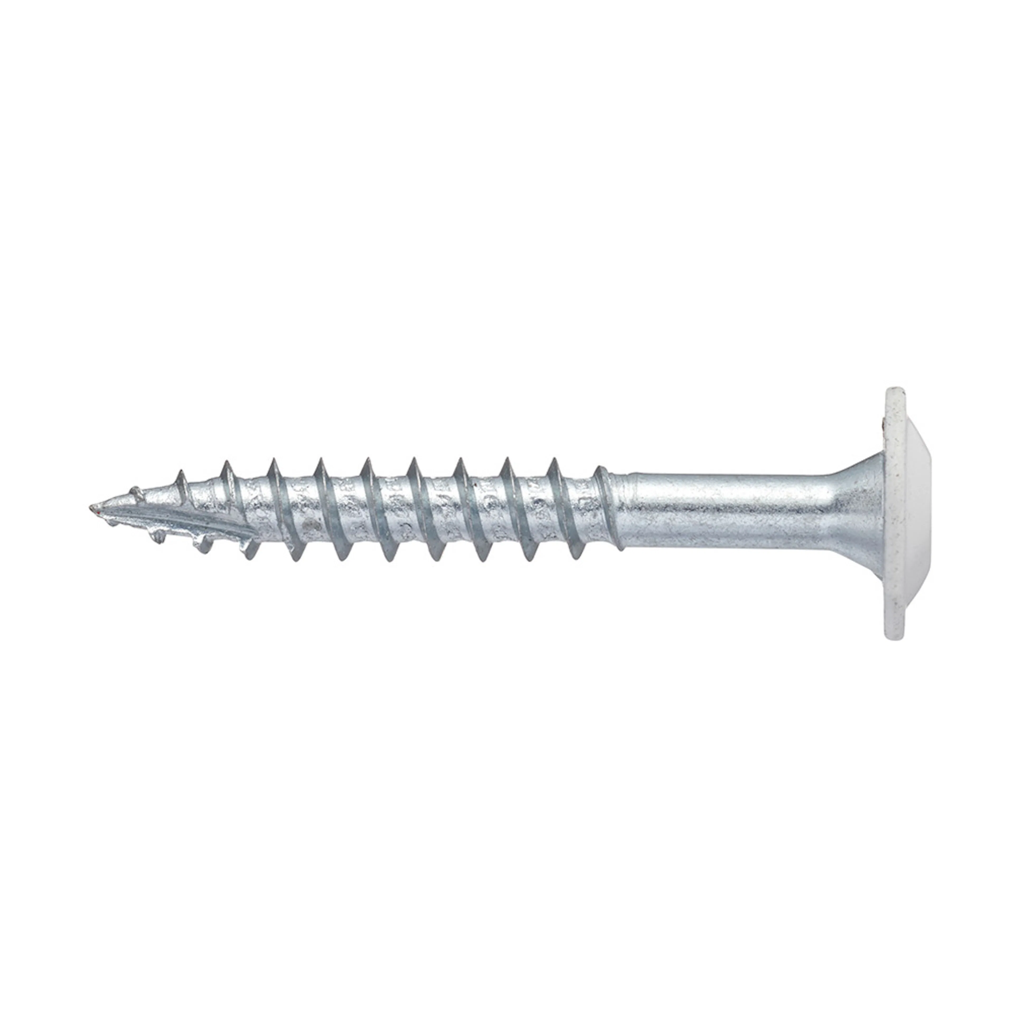 MONTAGESKRUV TRÄ JUMBO 6x45 VIT Dimension: 6x45 mm, Vit