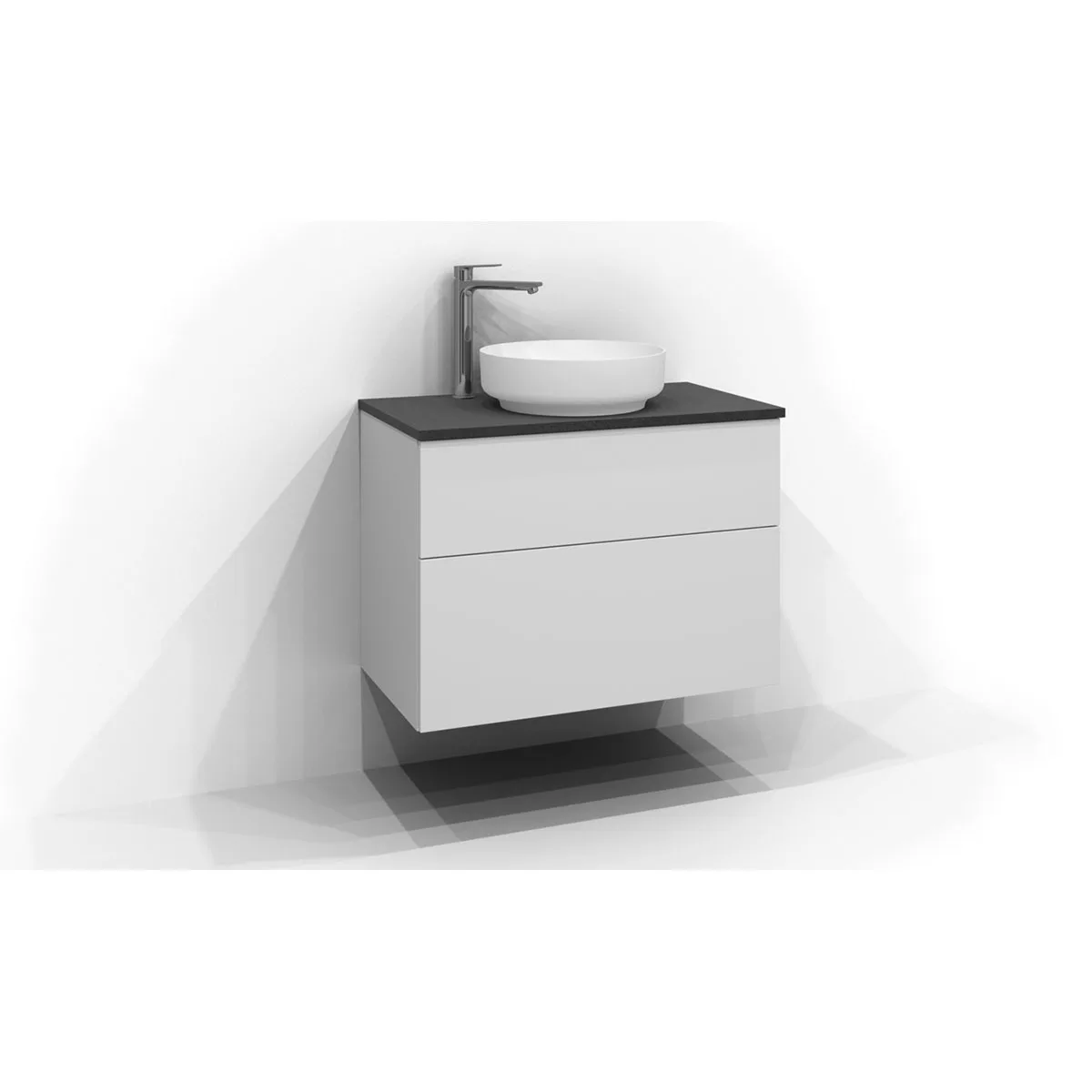 Bänkskiva Skiffer 80 B: 810 mm, Centrerad