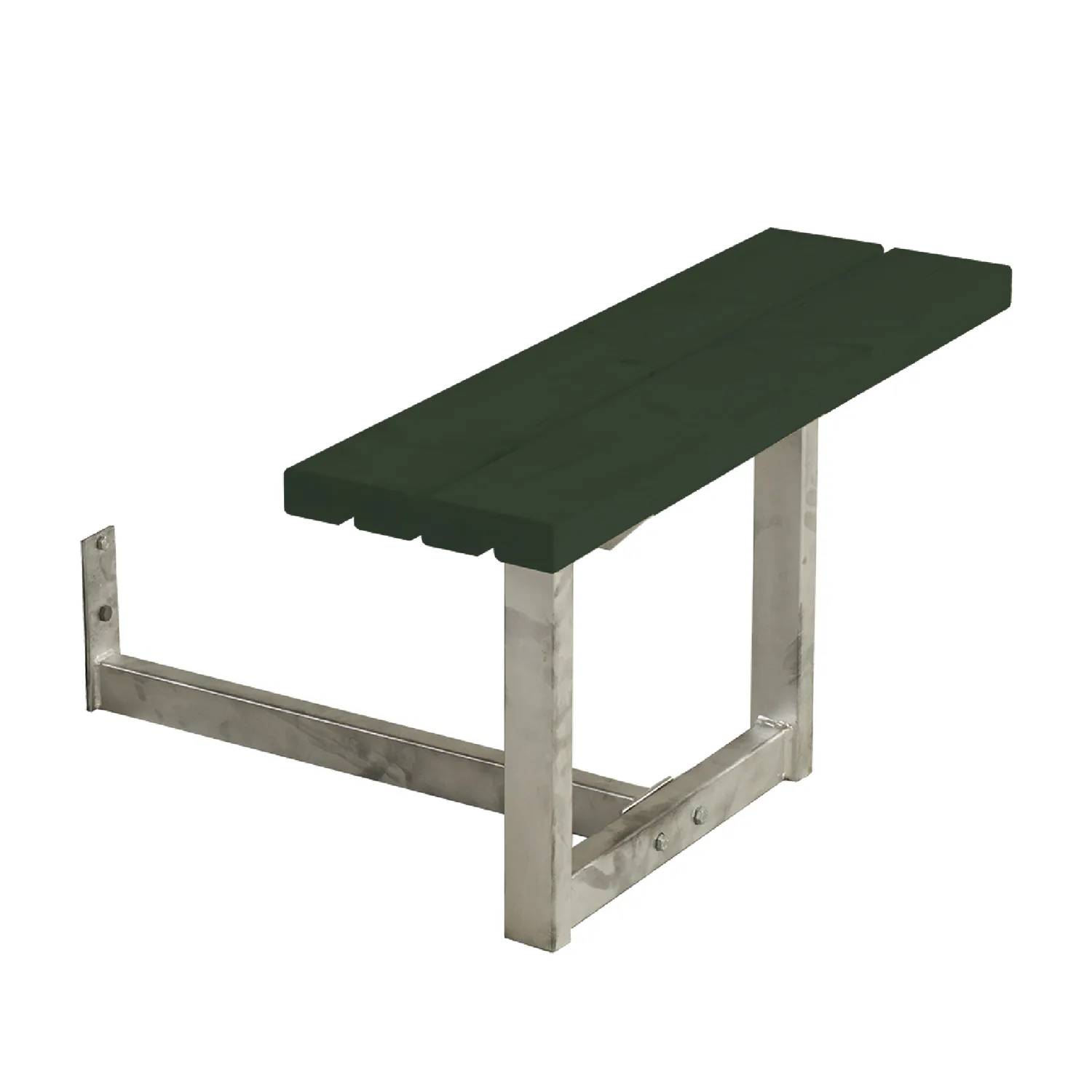 Påbyggnad PLUS Basic Picknickbord 77 cm Grön Utomhus