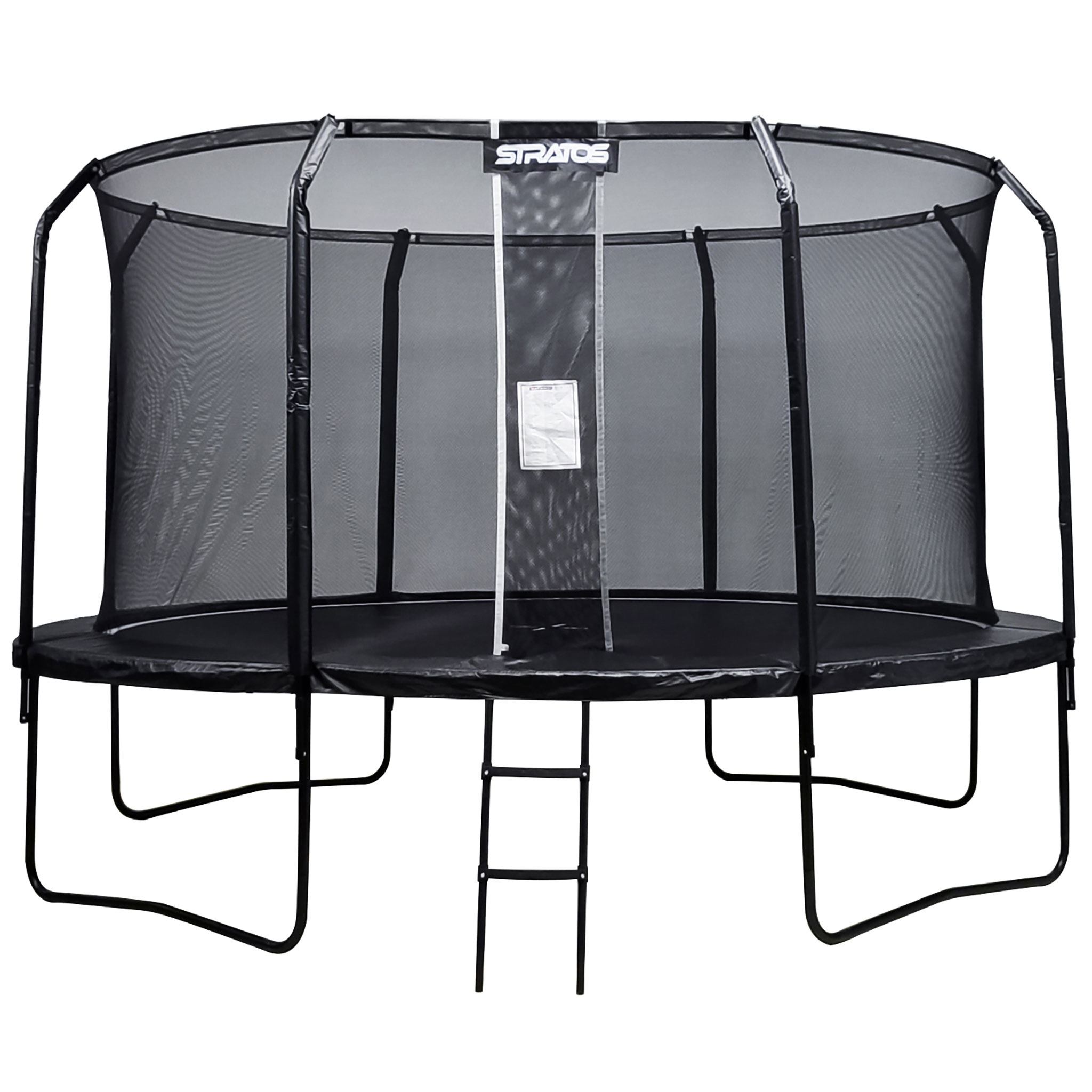 Studsmatta Stratos med Skyddsnät Premium Black Line 4,27 m