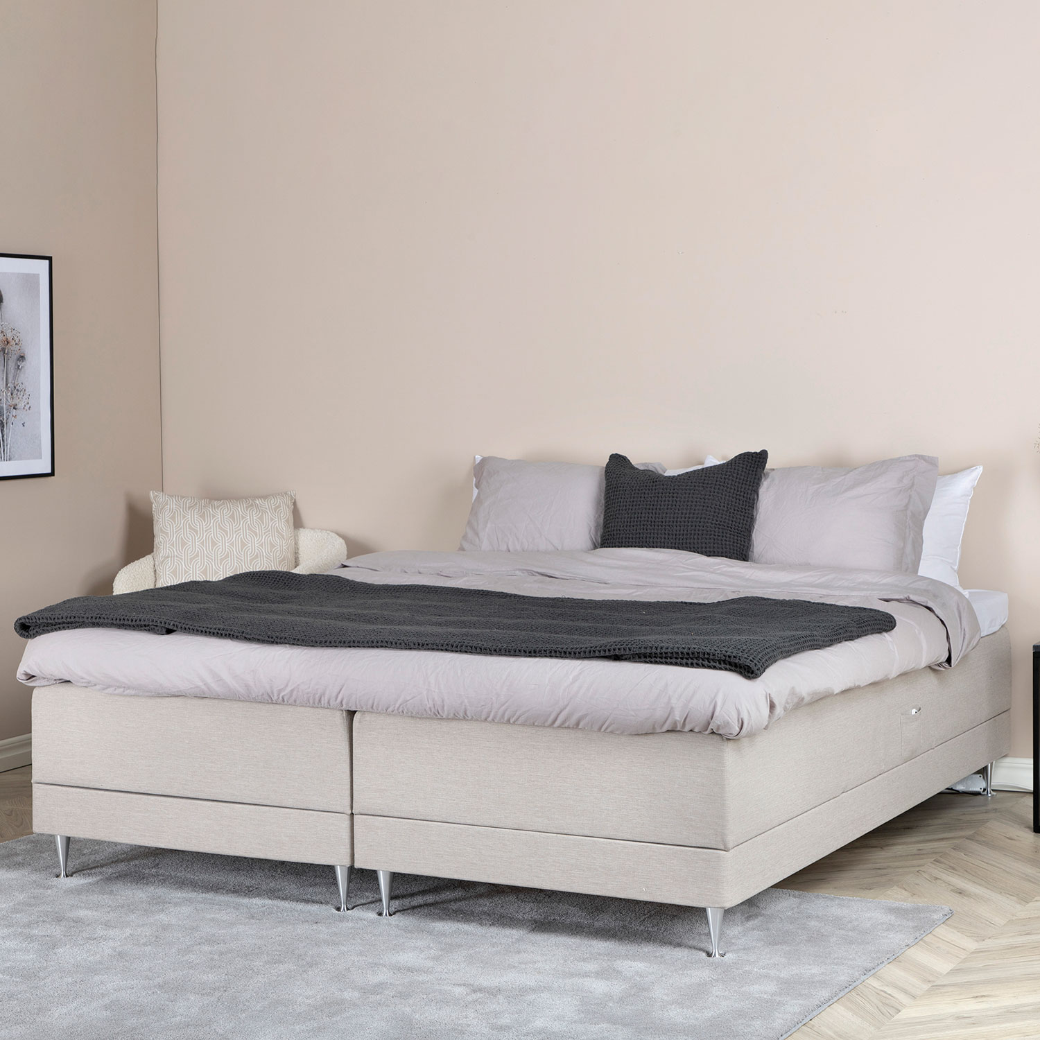 Ställbar Kontinentalsäng Venture Home Vansbro i Tyg