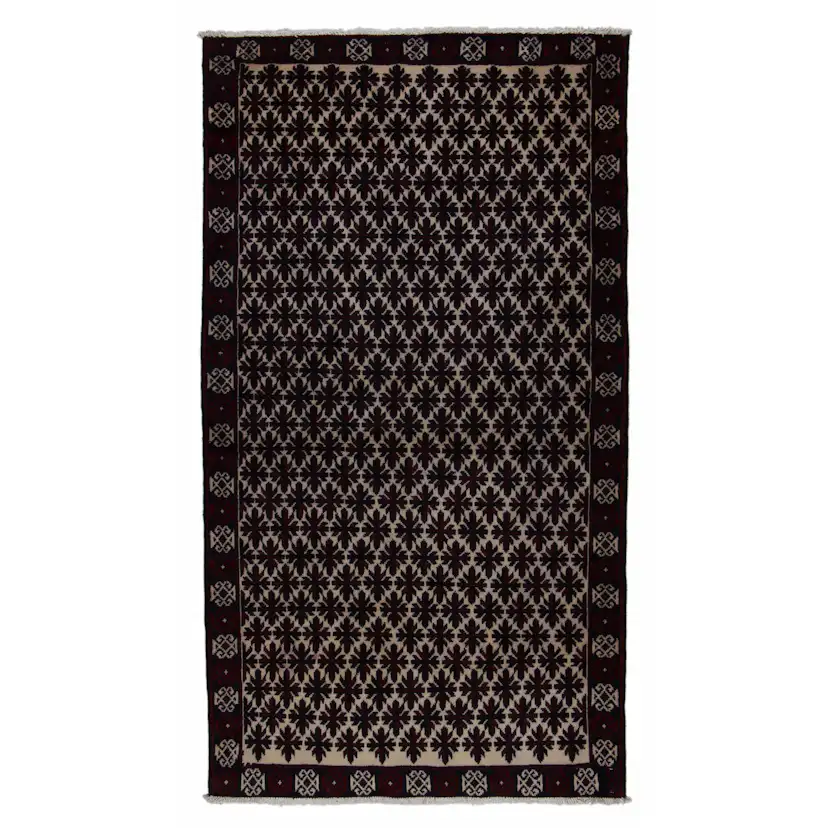 Persisk Matta Arkiio Beluch Creme/Svart 104x191