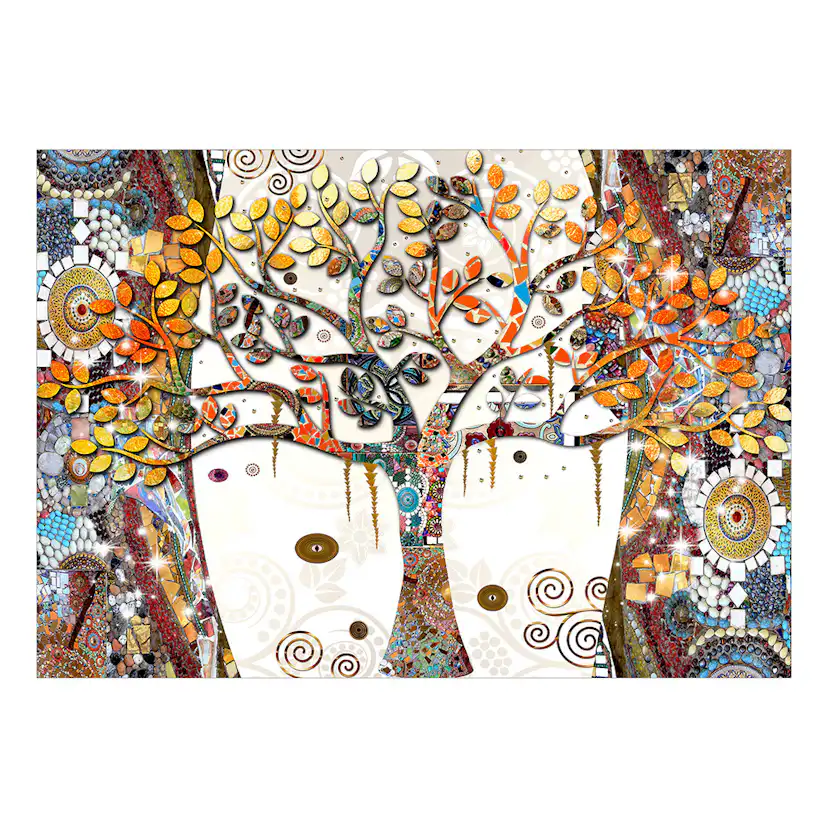 Fototapet Arkiio Decorated Tree Självhäftande