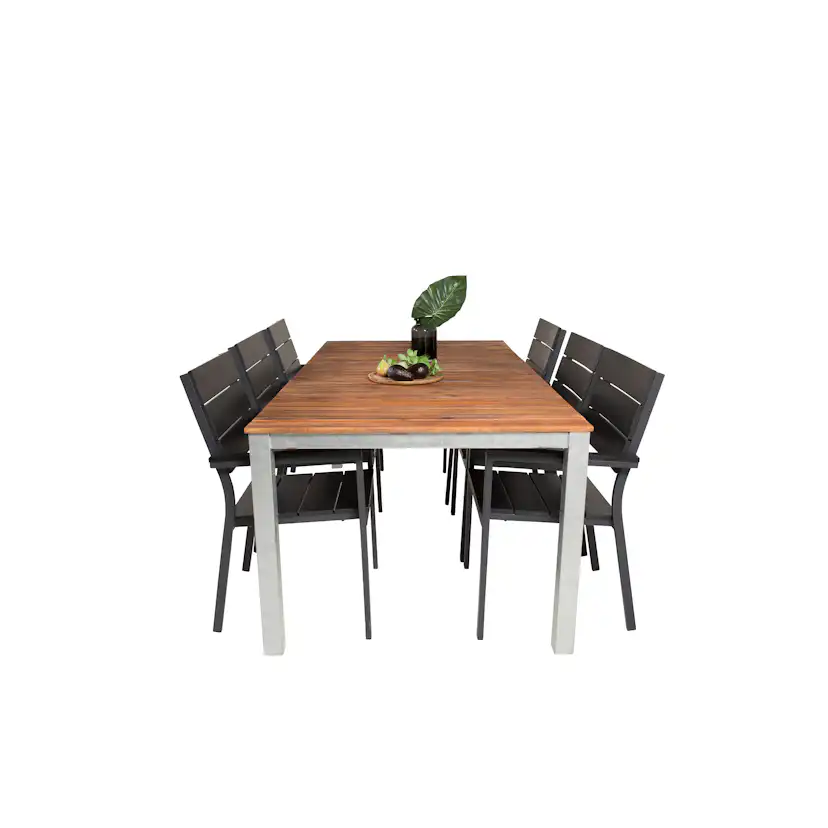 Matgrupp Venture Home Zacharias 200 med 6 Lova Stolar