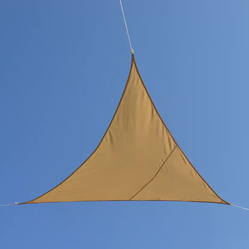 Solsegel triangel 3,6x3,6x3,6-Beige Beige, 3,6x3,6