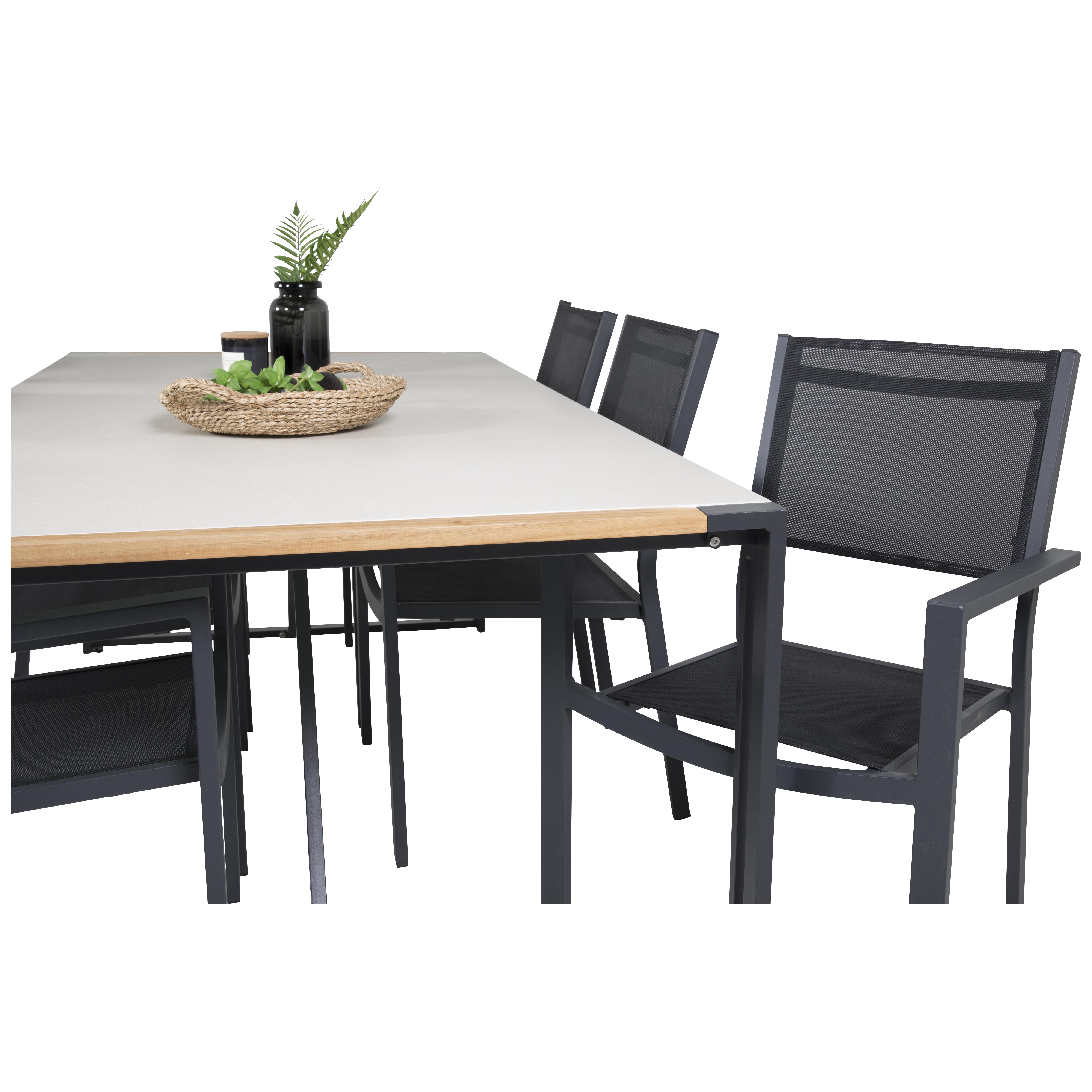 Matgrupp Venture Home Tilly 200 med 6 Copacabana Matstolar