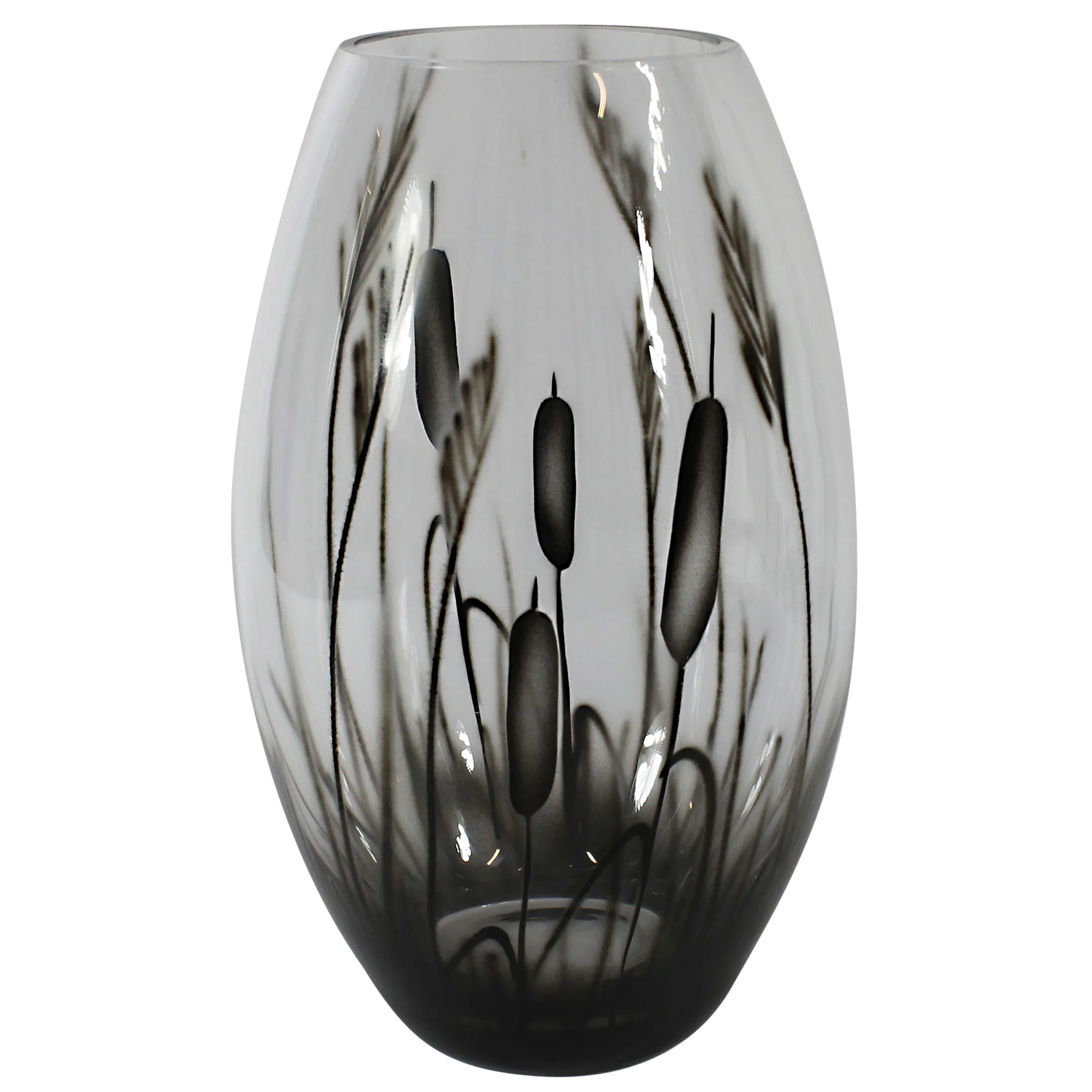 Vas Nybro Crystal Kaveldun Konvex 26 cm