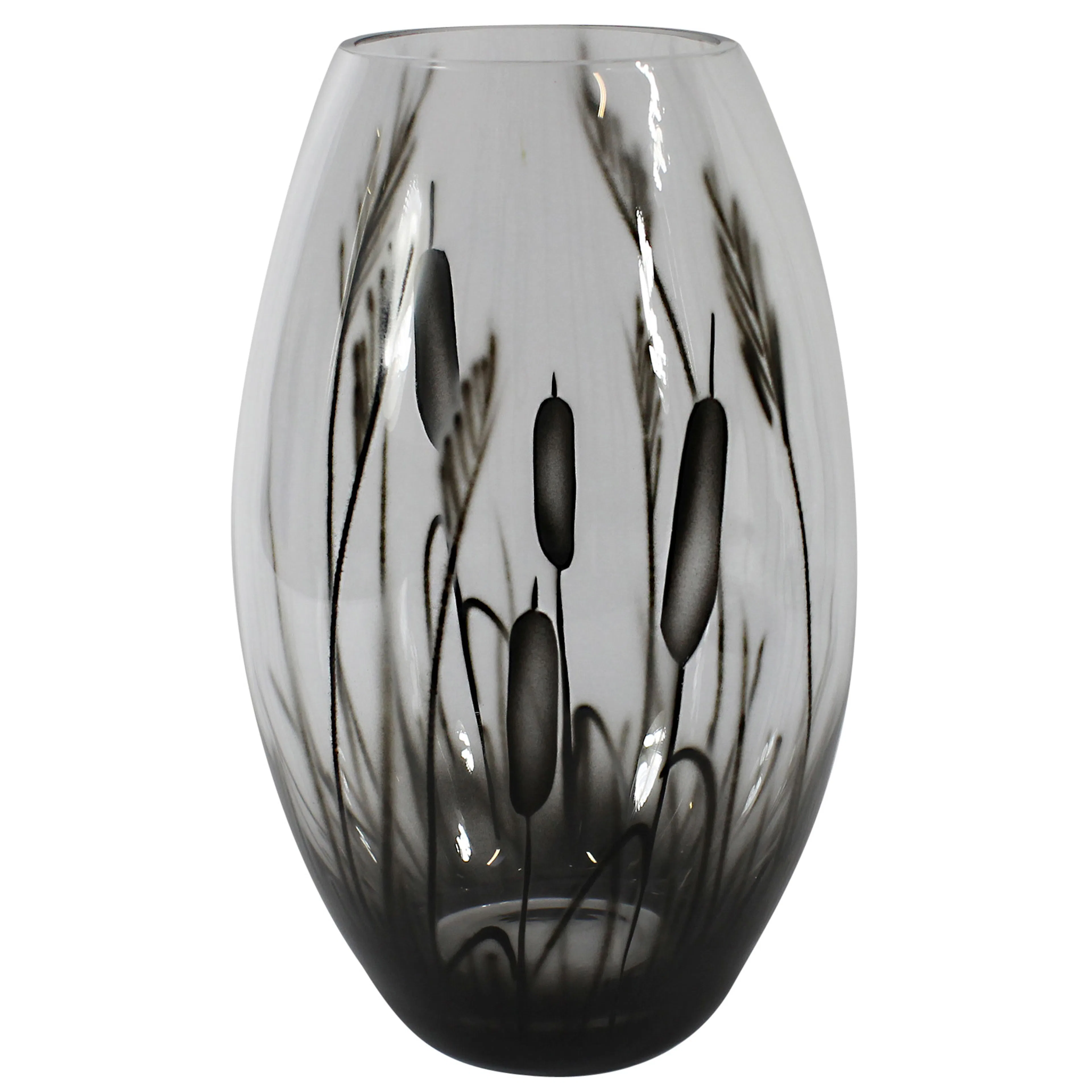 Vas Nybro Crystal Kaveldun Konvex 26 cm