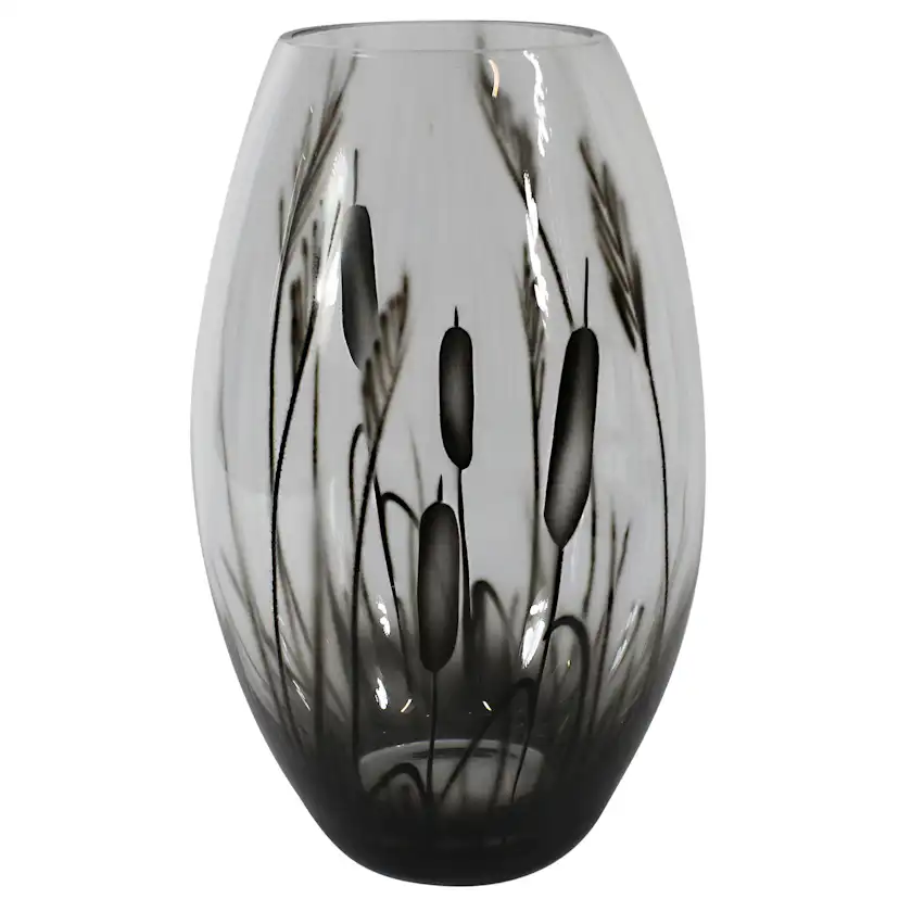 Vas Nybro Crystal Kaveldun Konvex 26 cm