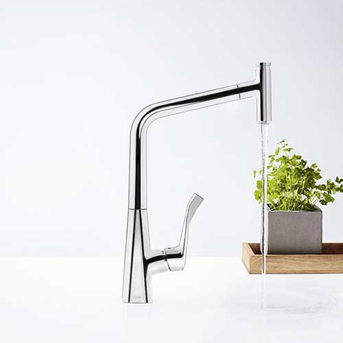 Köksblandare Hansgrohe Metris Select 320 med Utdragbar Pip