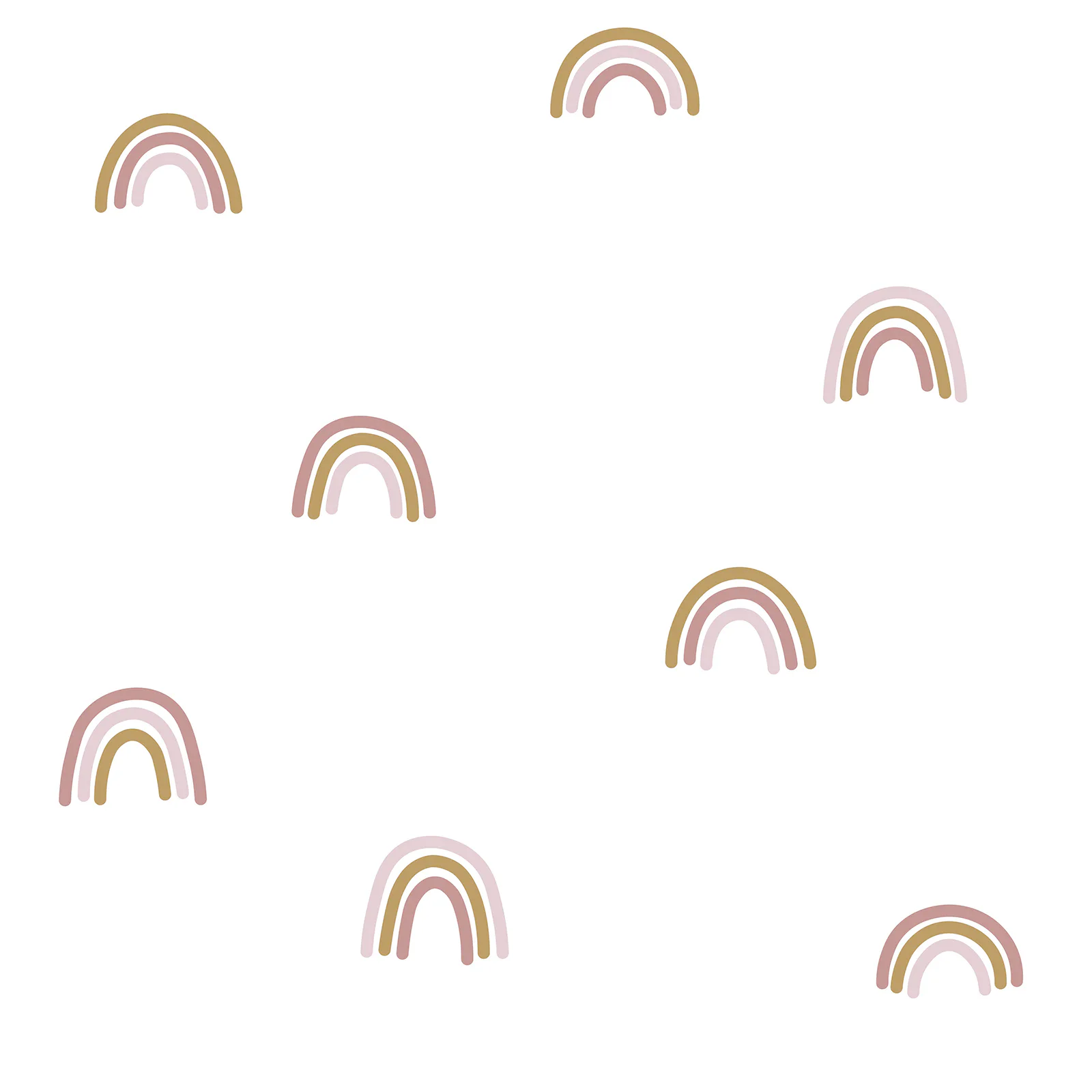 Tapet Little Dutch Little Rainbow Vit