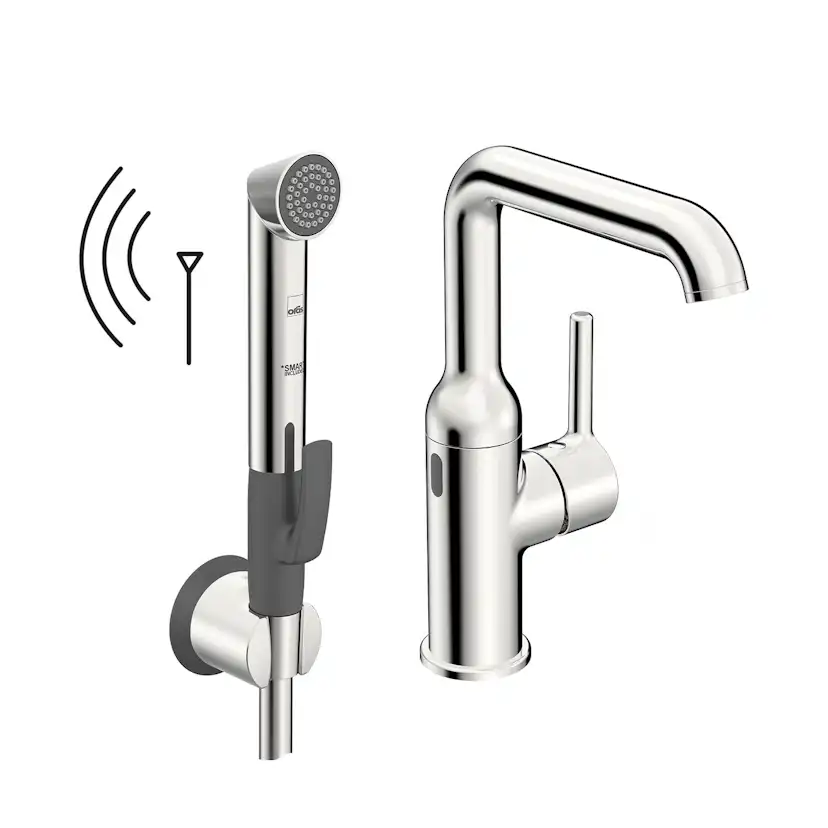 Tvättställsblandare Oras Optima Style 2617FHZ Hybrid sensor med Bluetooth