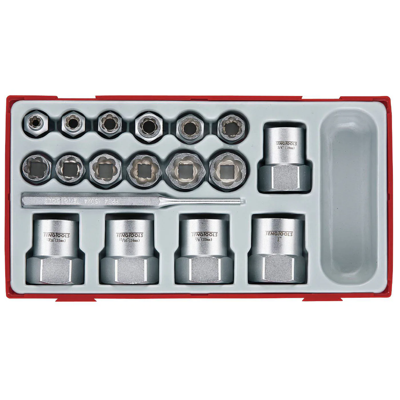 Sexkantutdragarsats 18 delar Teng Tools TTBE18