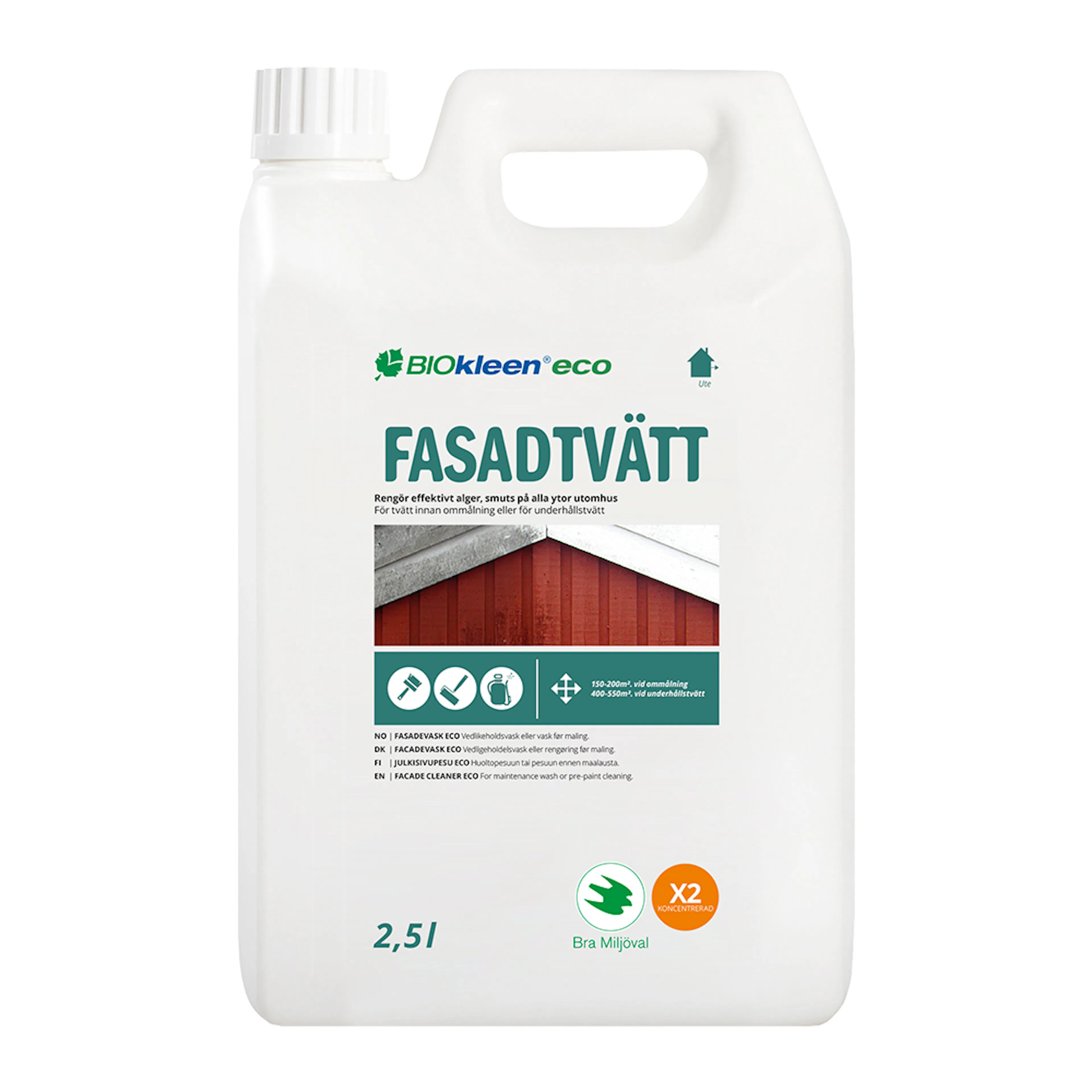Biokleen Fasadtvätt ECO - 2,5L Volym: 2,5L