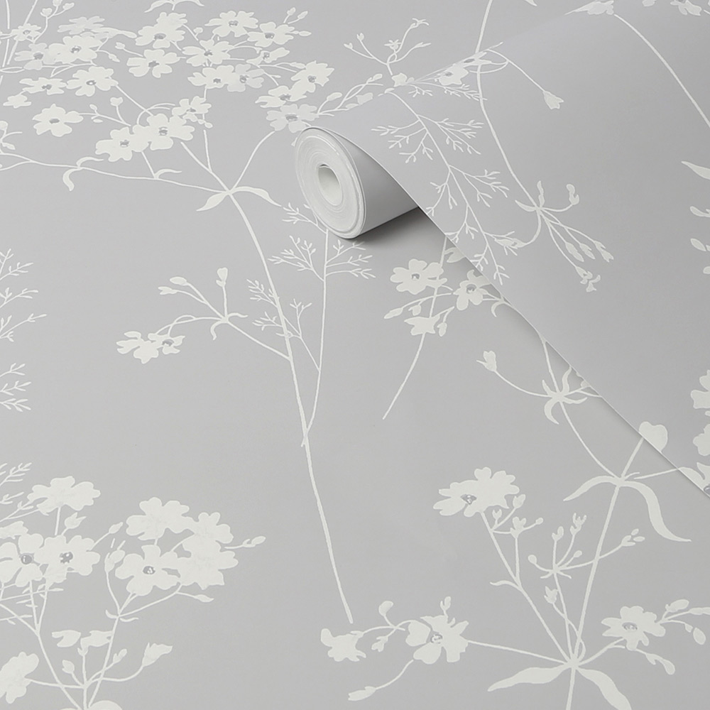Tapet NEXT Leaf Grey