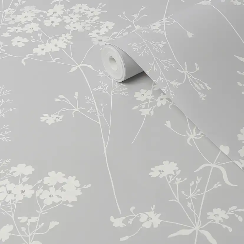 Tapet NEXT Leaf Grey