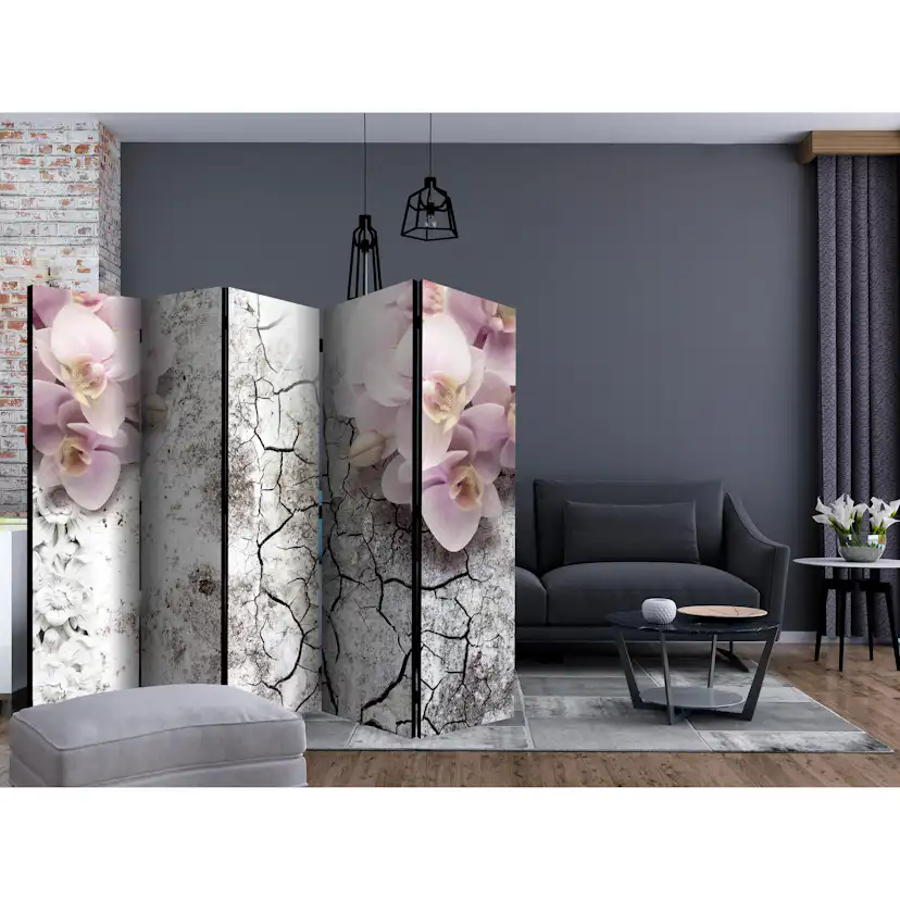 Rumsavdelare Arkiio Bright Red Orchids II 225x172 cm