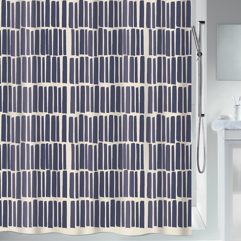 Duschdraperi Spirella Naho Blue 180x200 cm