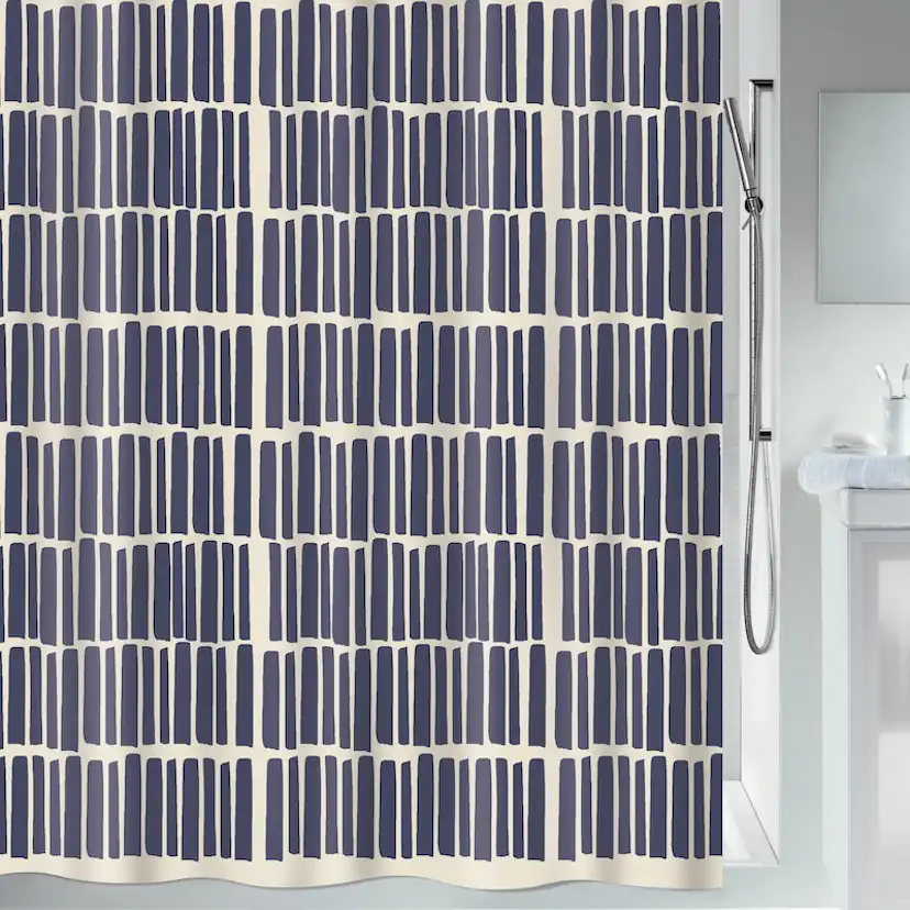 Duschdraperi Spirella Naho Blue 180x200 cm