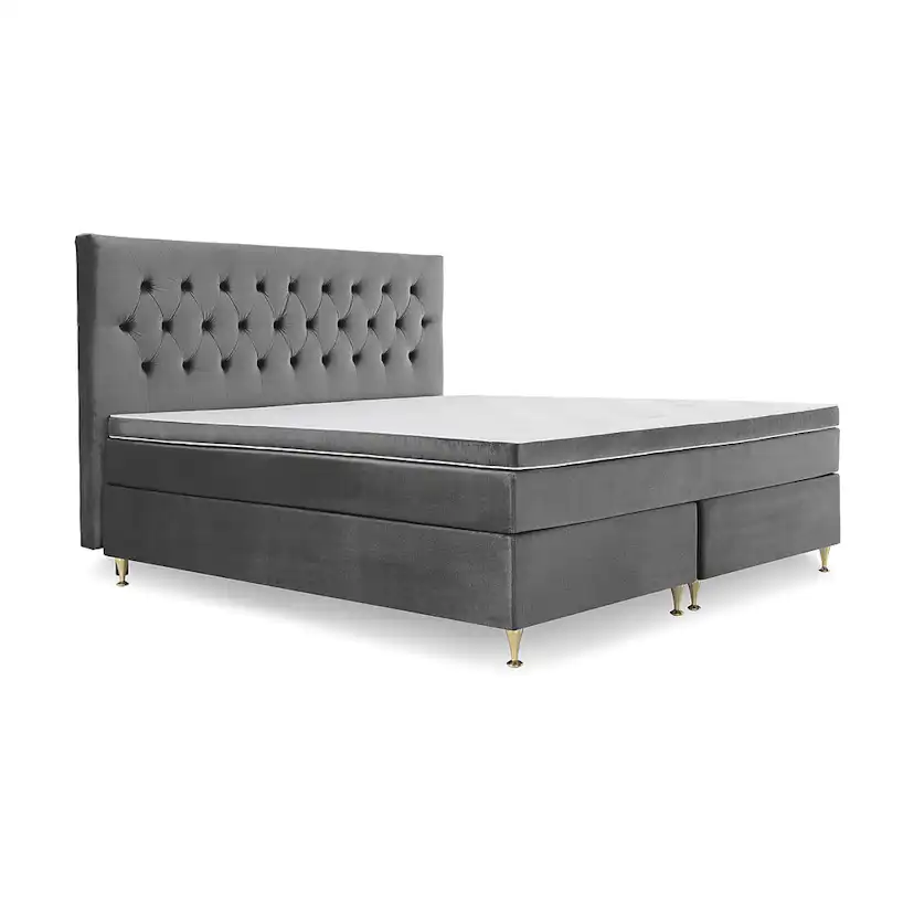 Royal Velvet Kontinentalsäng 210x210 Mörkgrå