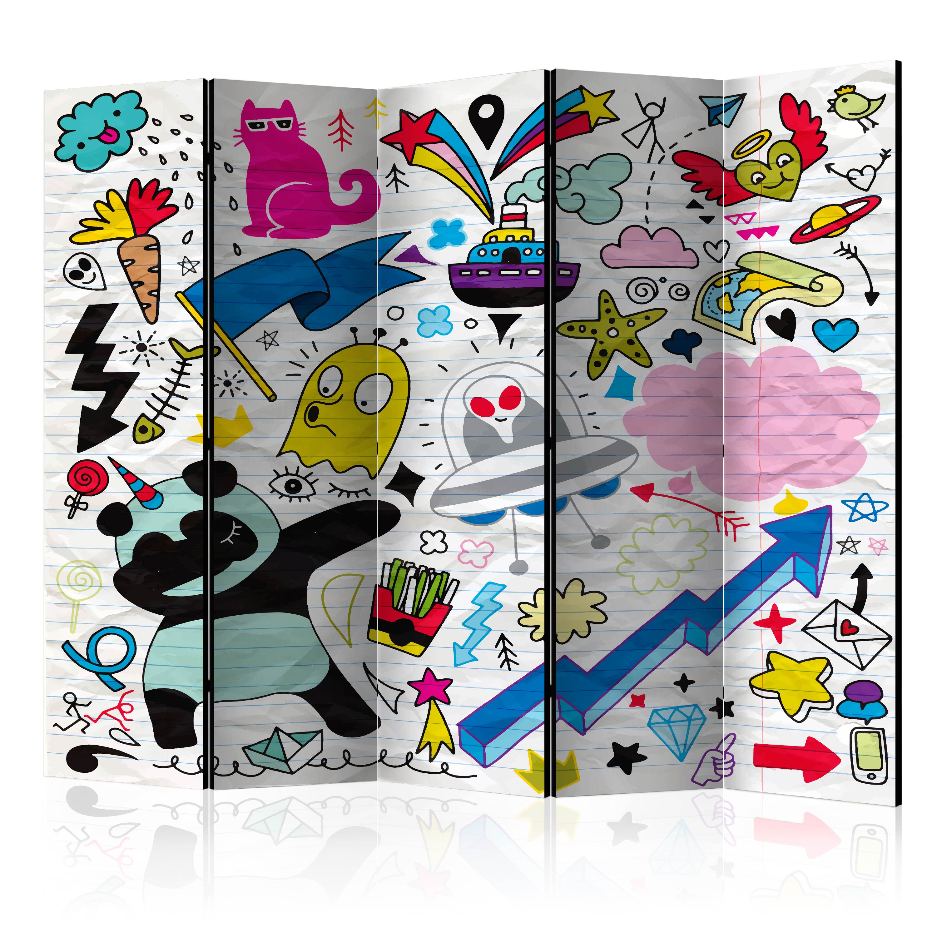 Rumsavdelare Arkiio Energetic Panda II 225x172 cm