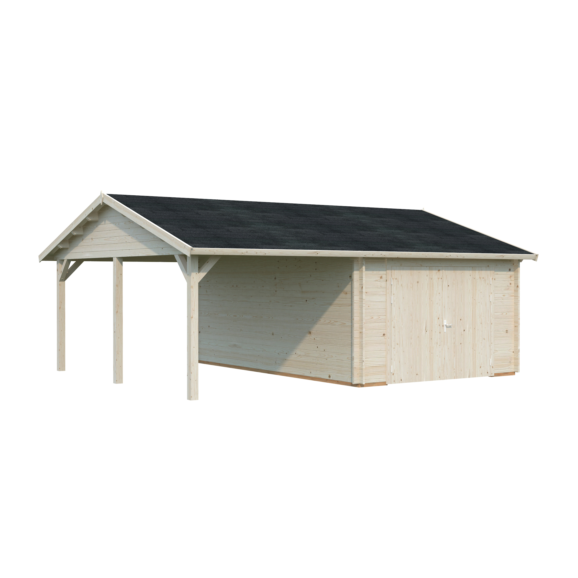 Roger 19,0+16,2 m2 with wooden gate NO Obehandlad