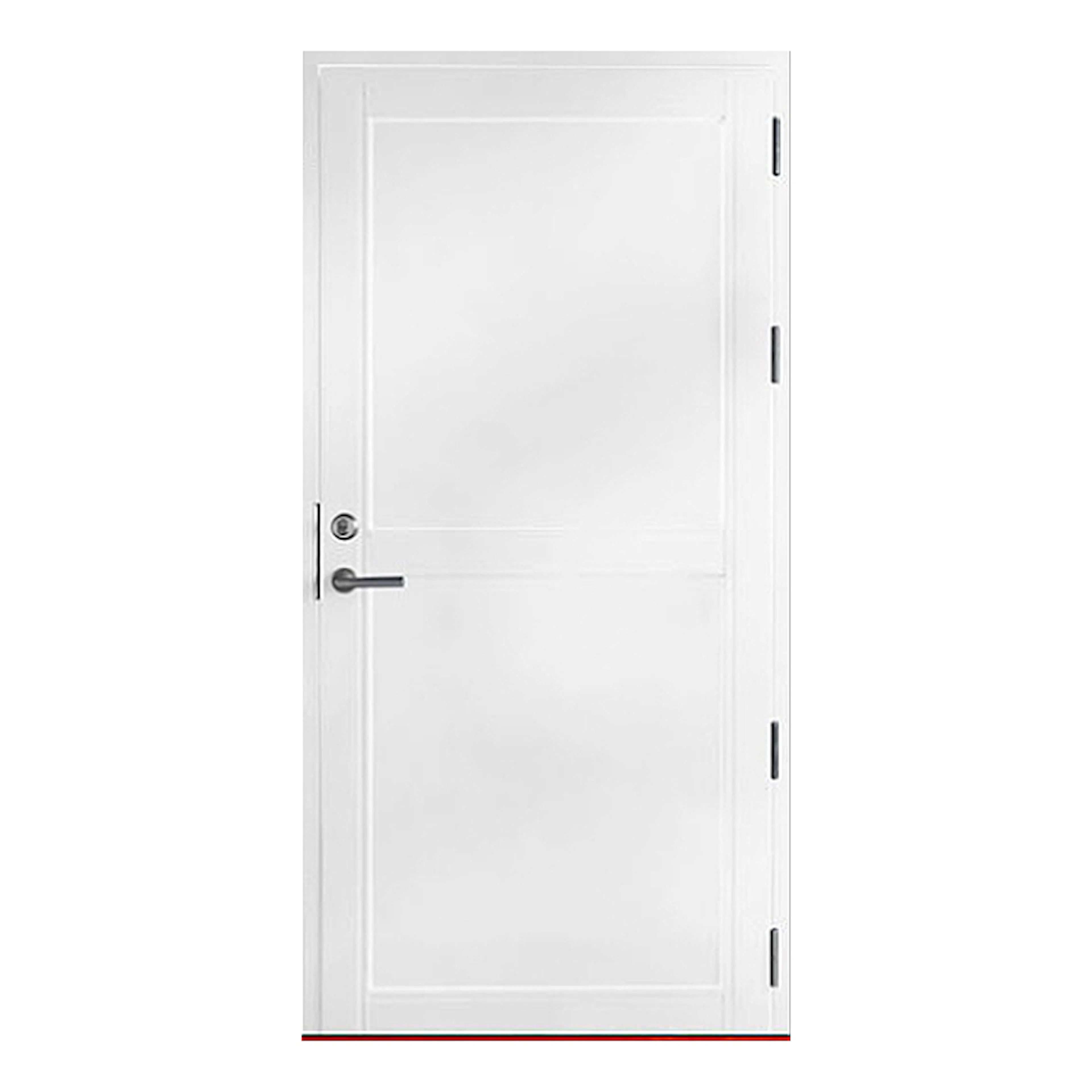 Svalbard Tät 9x20 V Röd NCS S 4050-R BxH: 90x200cm, S-4050-R, Röd, Vänsterhängd
