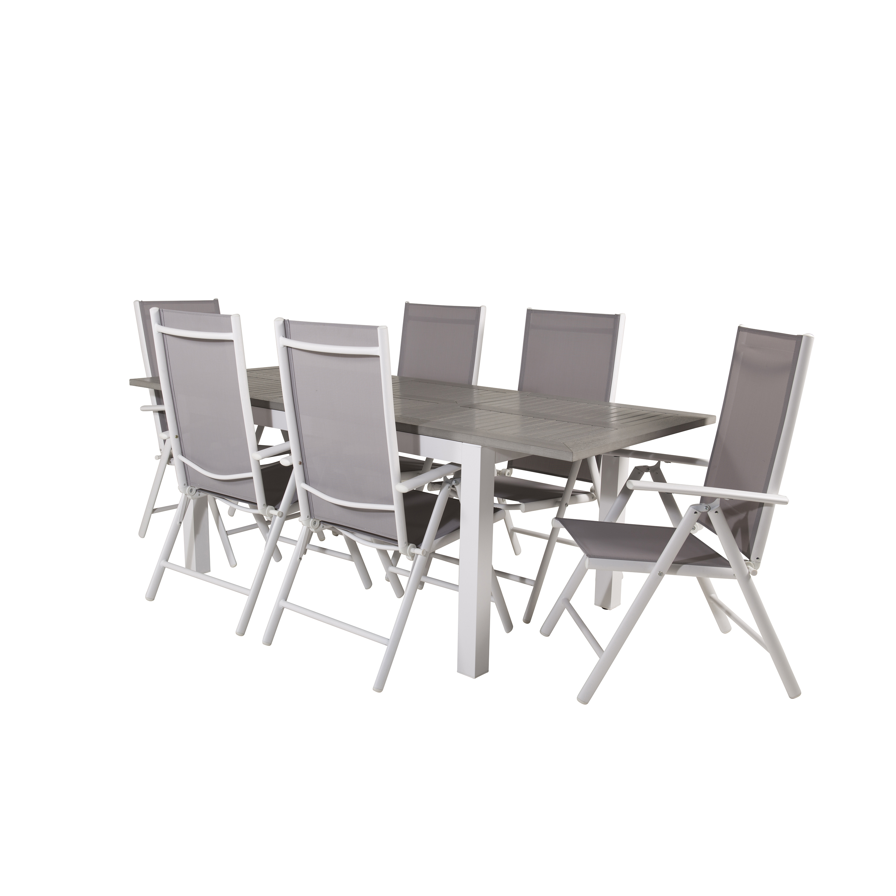 Matgrupp Venture Home Aleyna 160/240 med 6 Bront Matstolar
