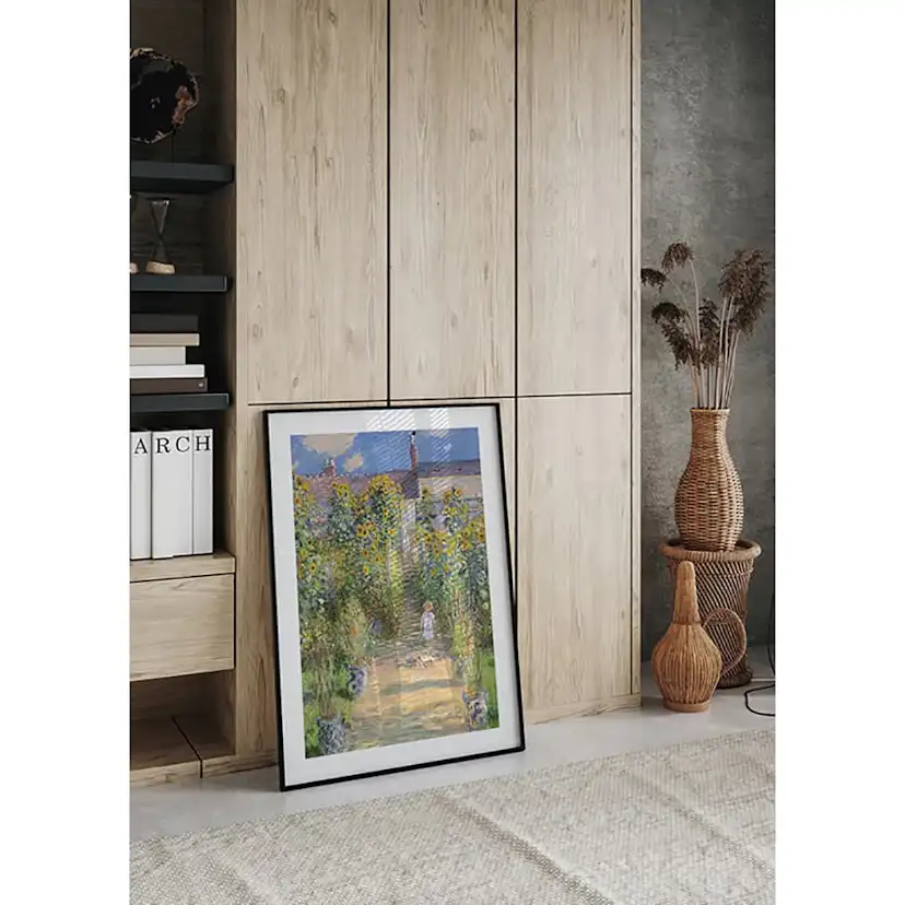 Poster Gallerix The Artist's Garden at Vétheuil By Claude Monet