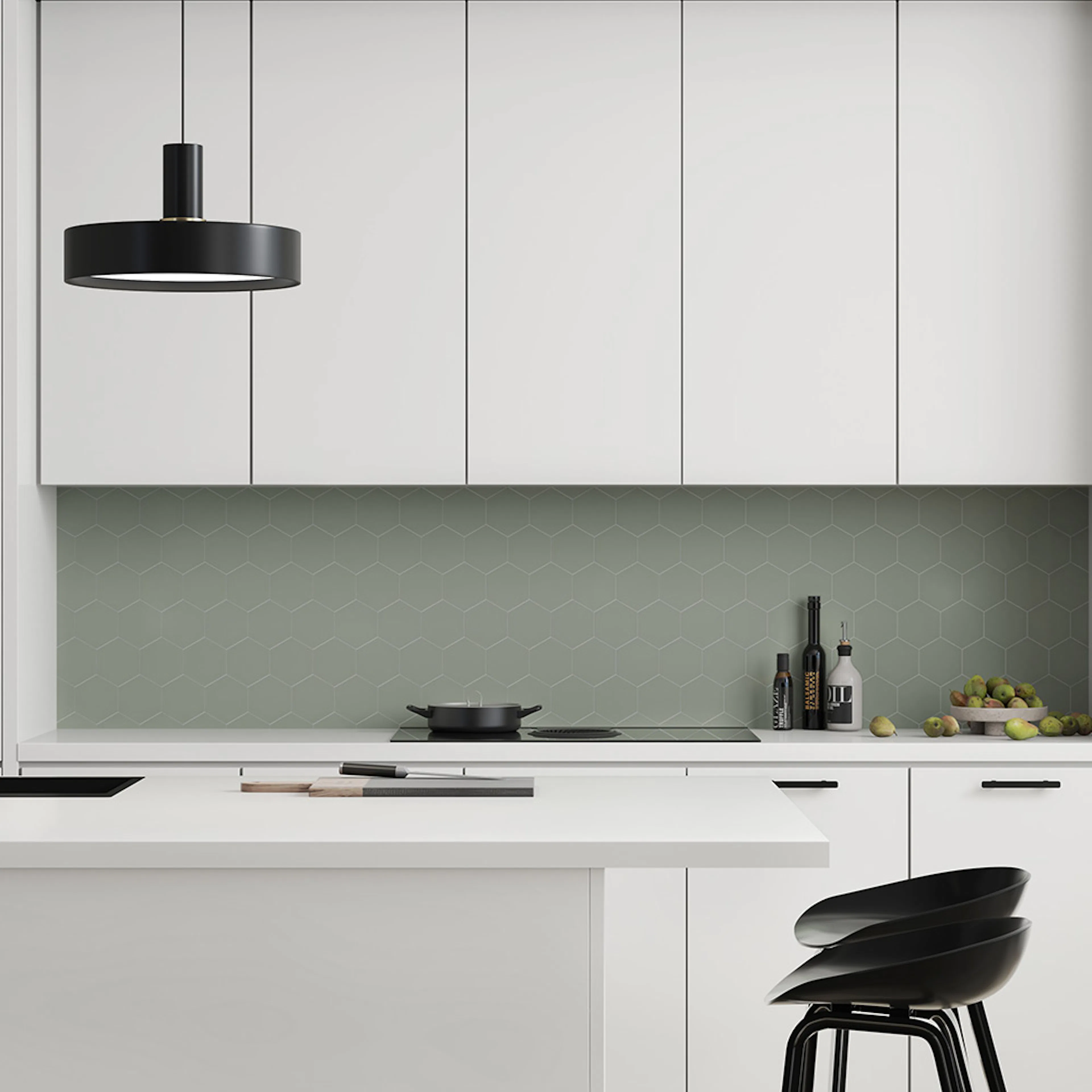 Stänkskyddsskiva Fibo 5206-KM71 EM Olivegreen 11x620x580 mm