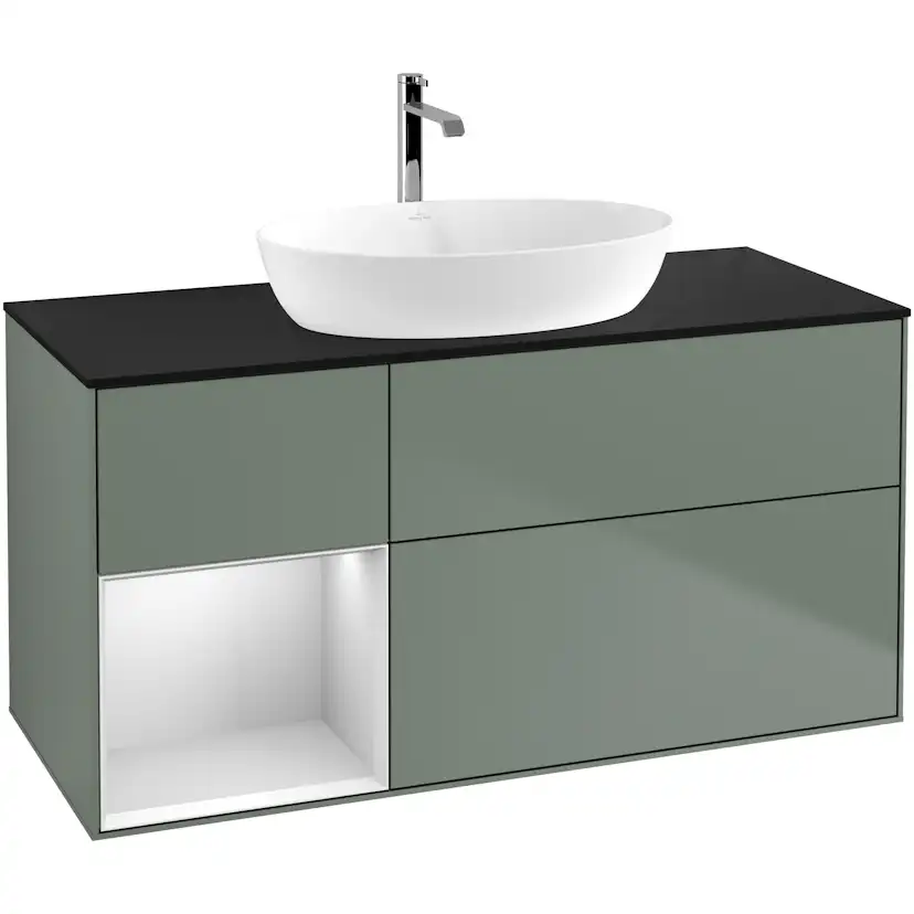 Tvättställsskåp Villeroy & Boch Finion med 3 Lådor Hylla och Bänkskiva för Fristående Tvättställ från Artis & Collaro