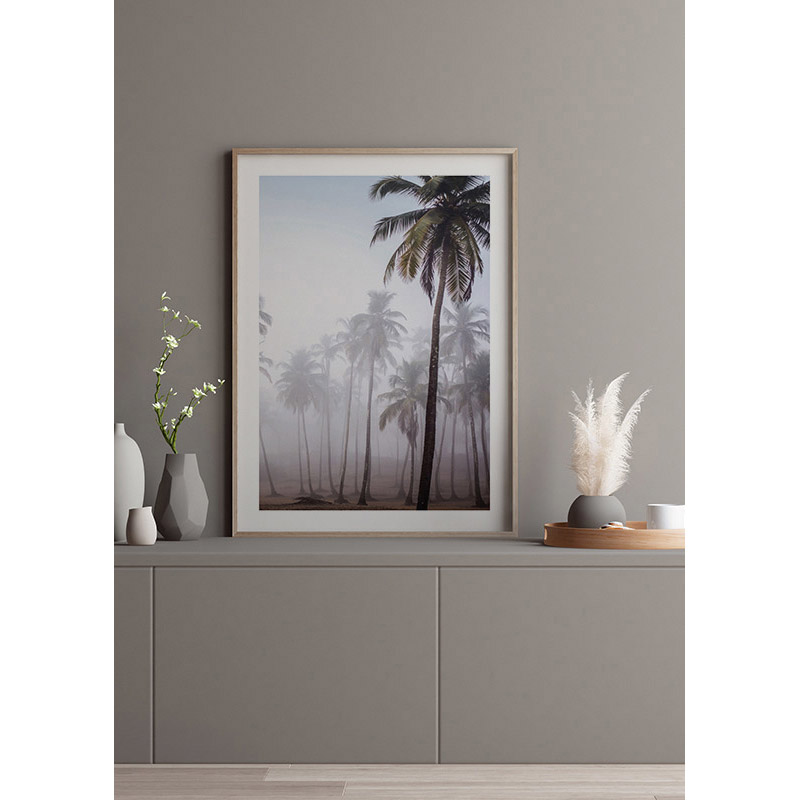 Poster Gallerix Palms In Haze