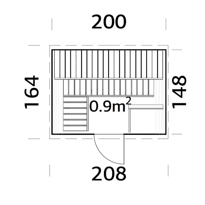 Bastutunna Palmako Anita 0,9 m2
