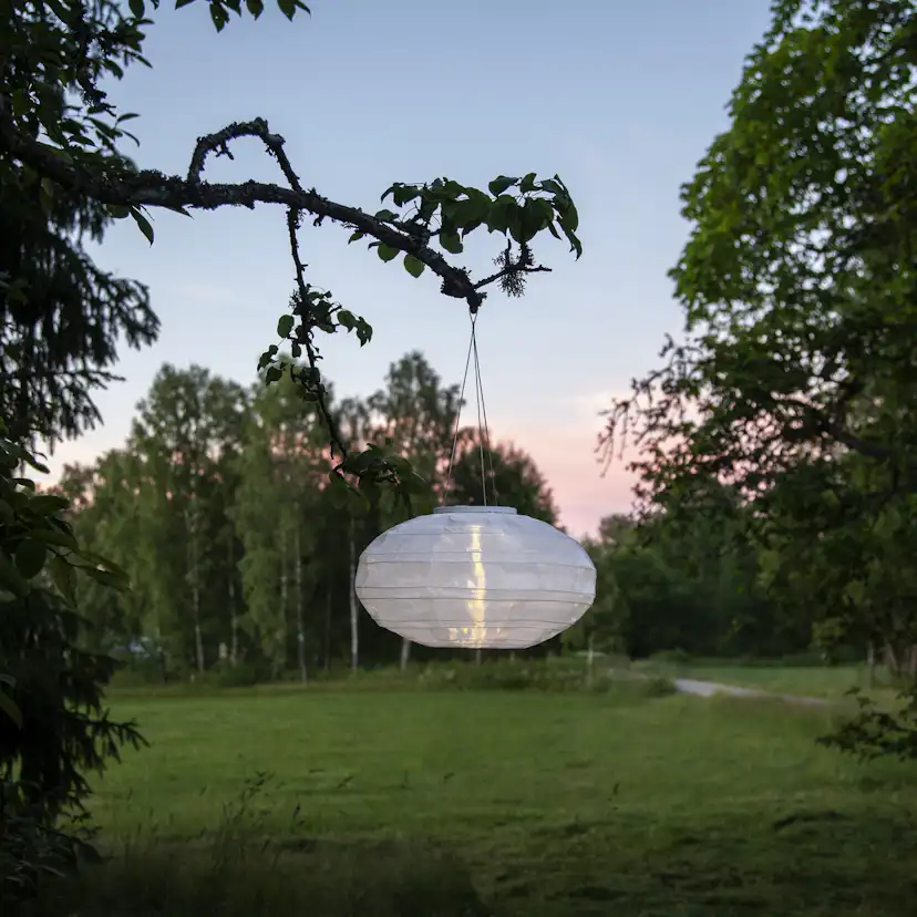 Solcellsdekoration Star Trading Festival 35 cm Vit