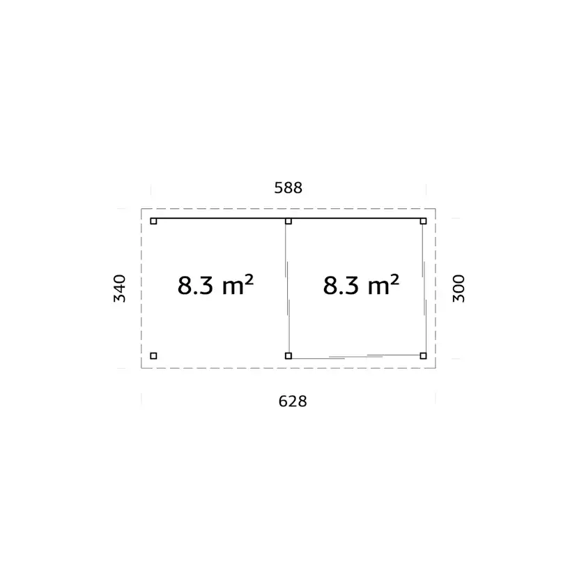 Uterum Palmako Lenna 16,6 m2 Set 406 Slide
