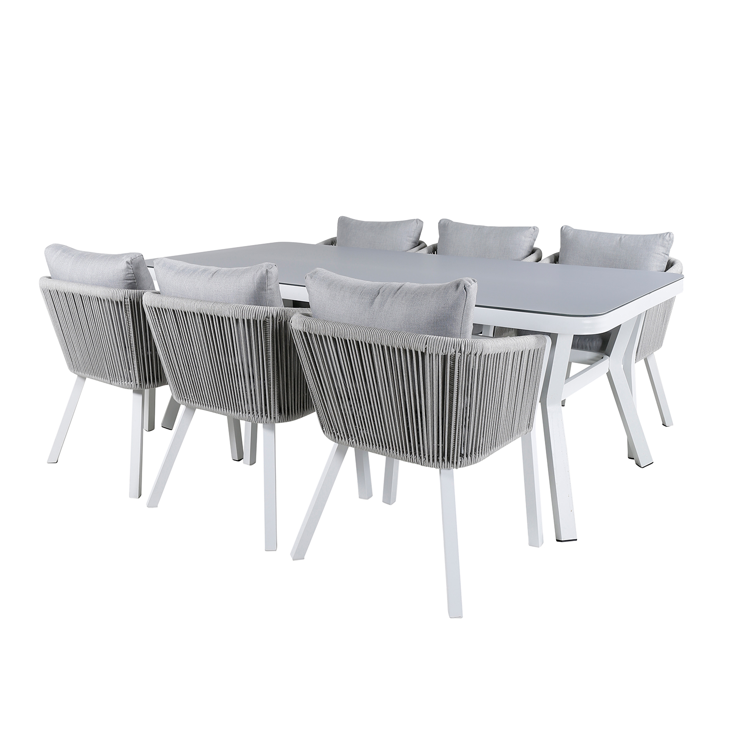 Matgrupp Venture Home Virya 160x90 med 6 Virya Matstolar