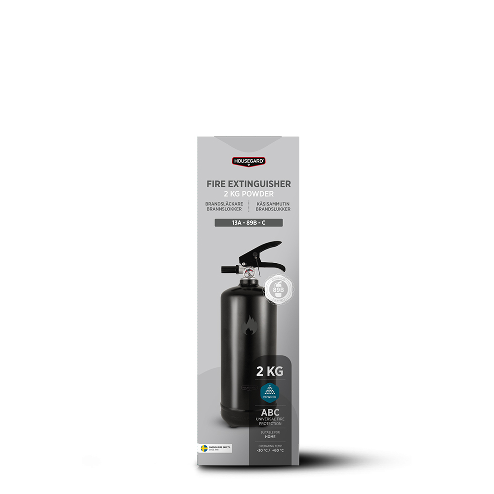 Brandsläckare Housegard 2 kg Pulversläckare