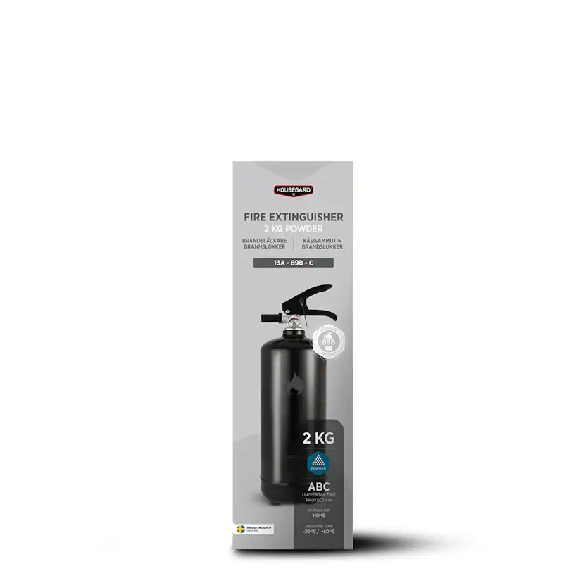 Brandsläckare Housegard 2 kg Pulversläckare