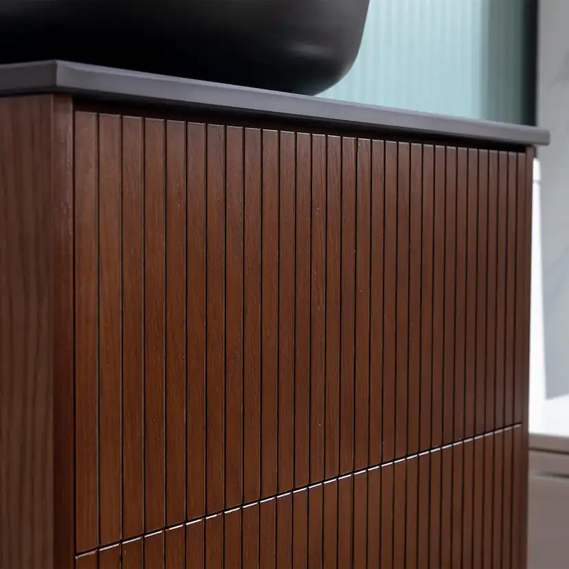 Washbasin Cabinet Bathlife FÖRTJUST 60 Brown oak Bredd: 600 mm