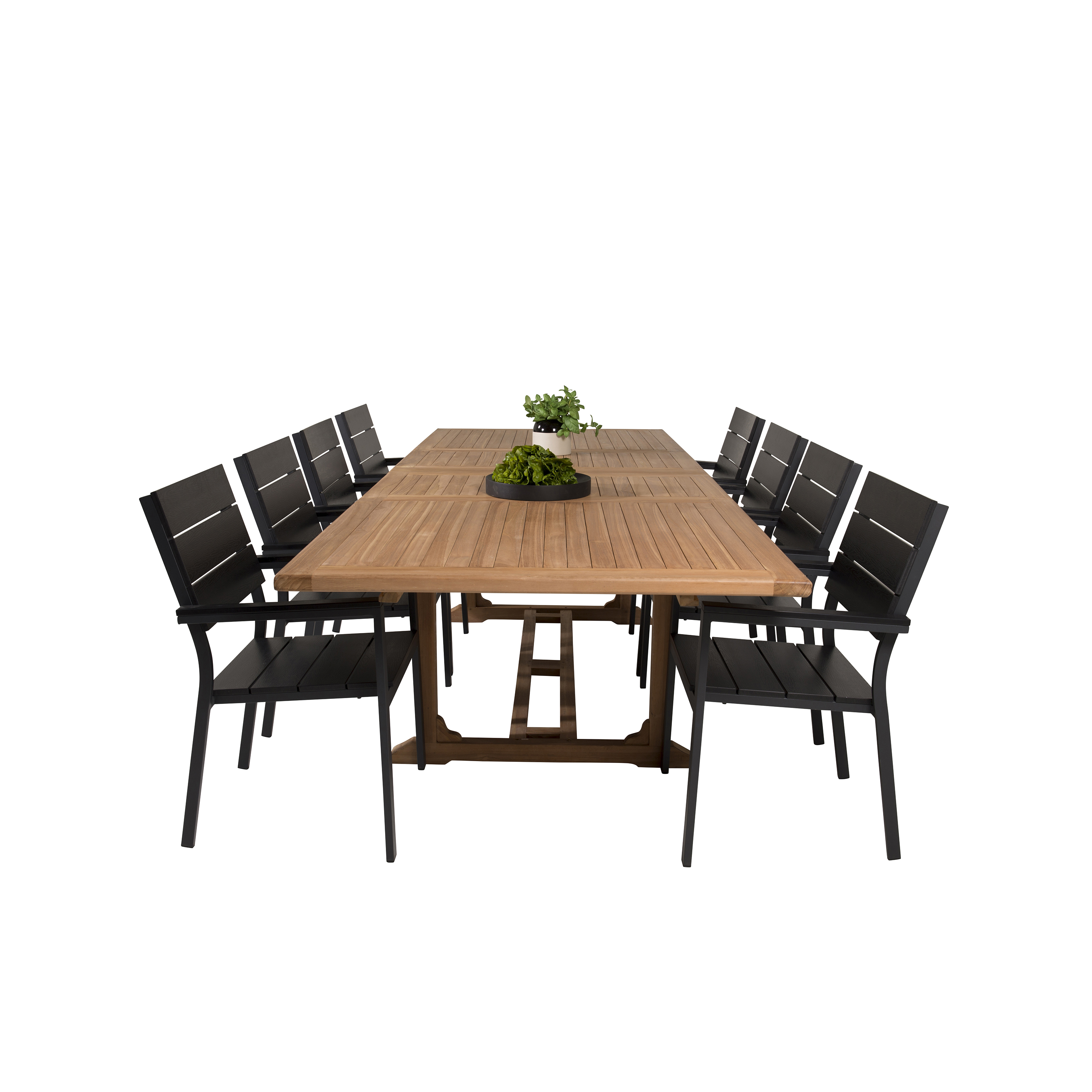 Matgrupp Venture Home Kiara 195/295 med 8 Lova Stolar
