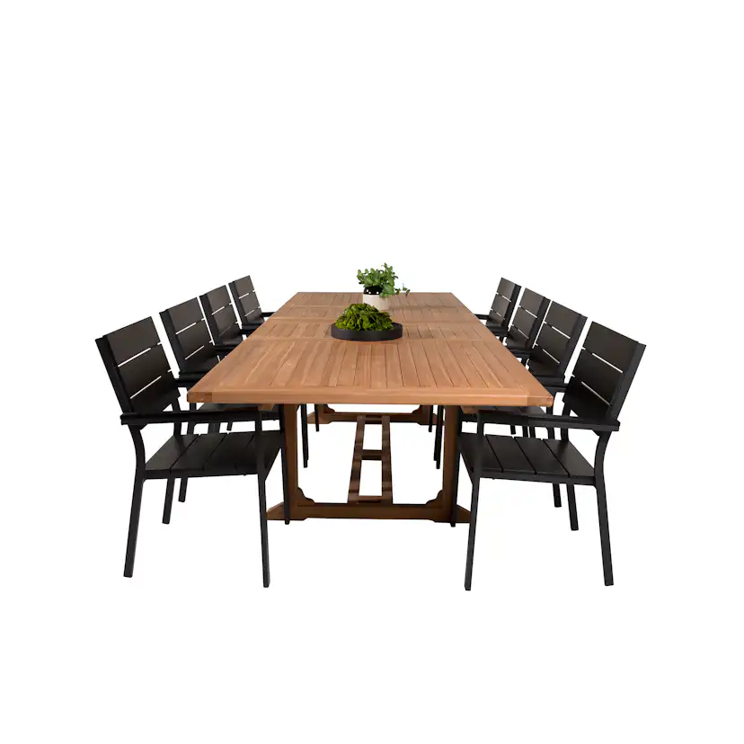 Matgrupp Venture Home Kiara 195/295 med 8 Lova Stolar
