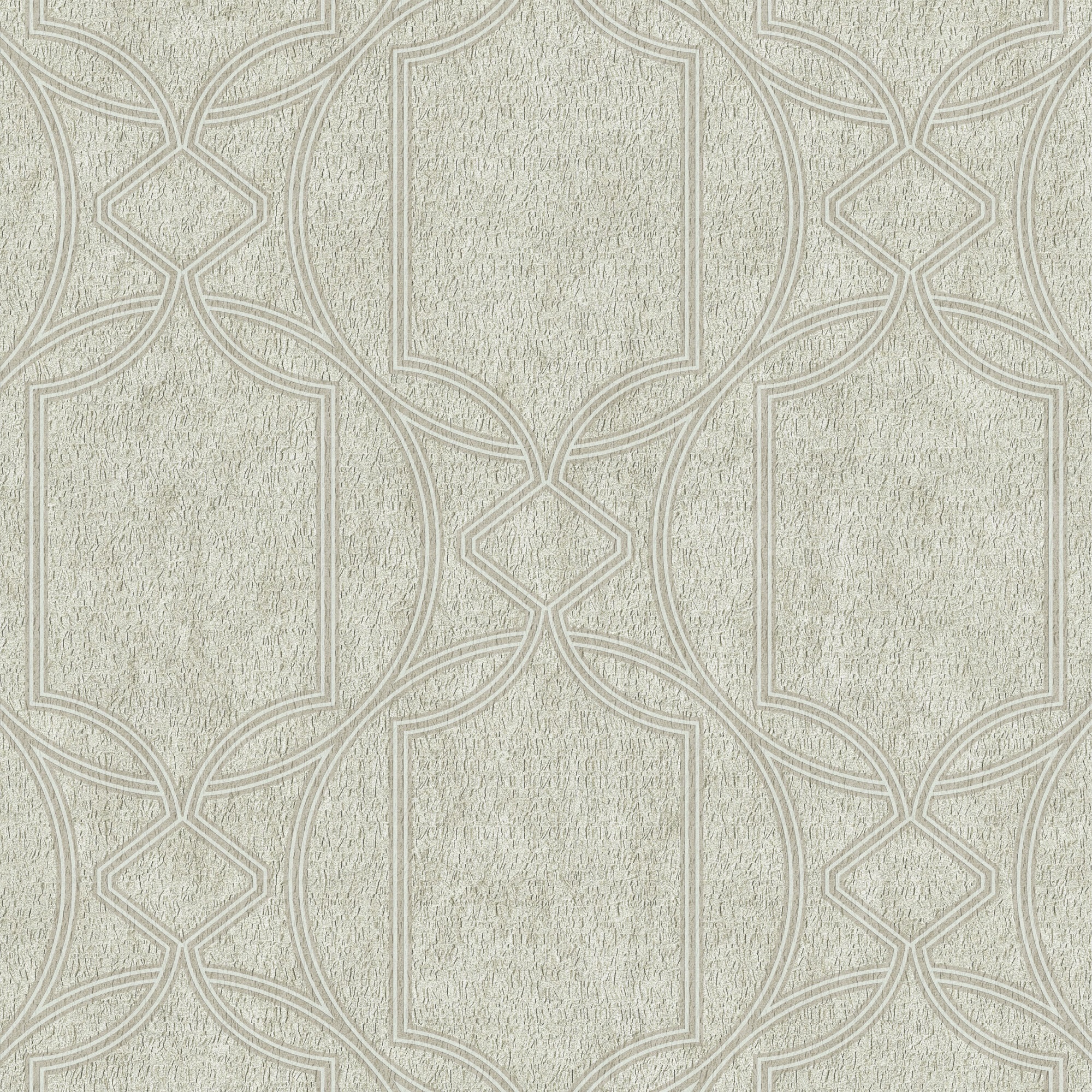 Tapet Boutique Deco Geometrisk Ecru