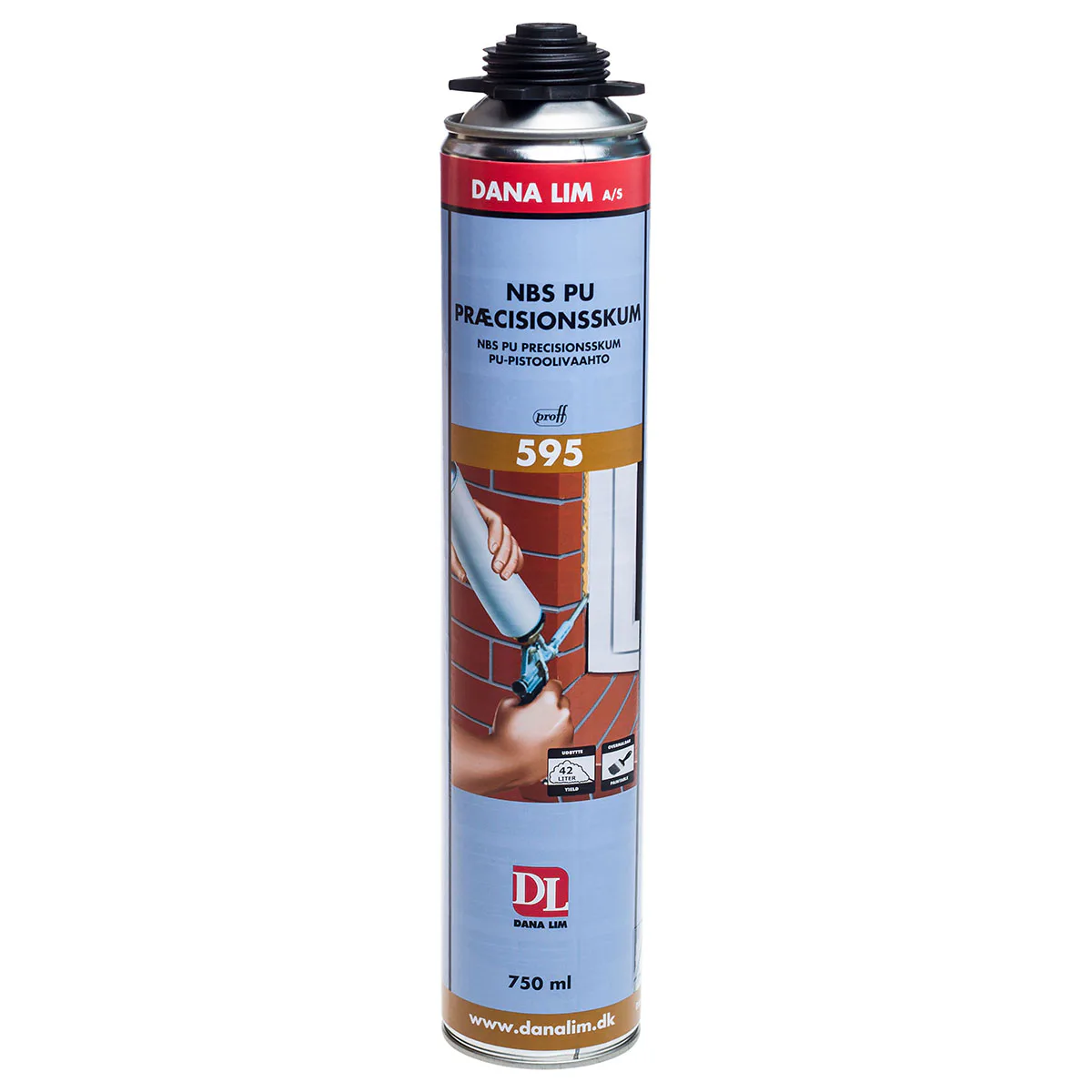 Fogmassa Danalim Dana Tak 559 Svart 310 ml för Kakel och Takpannor
