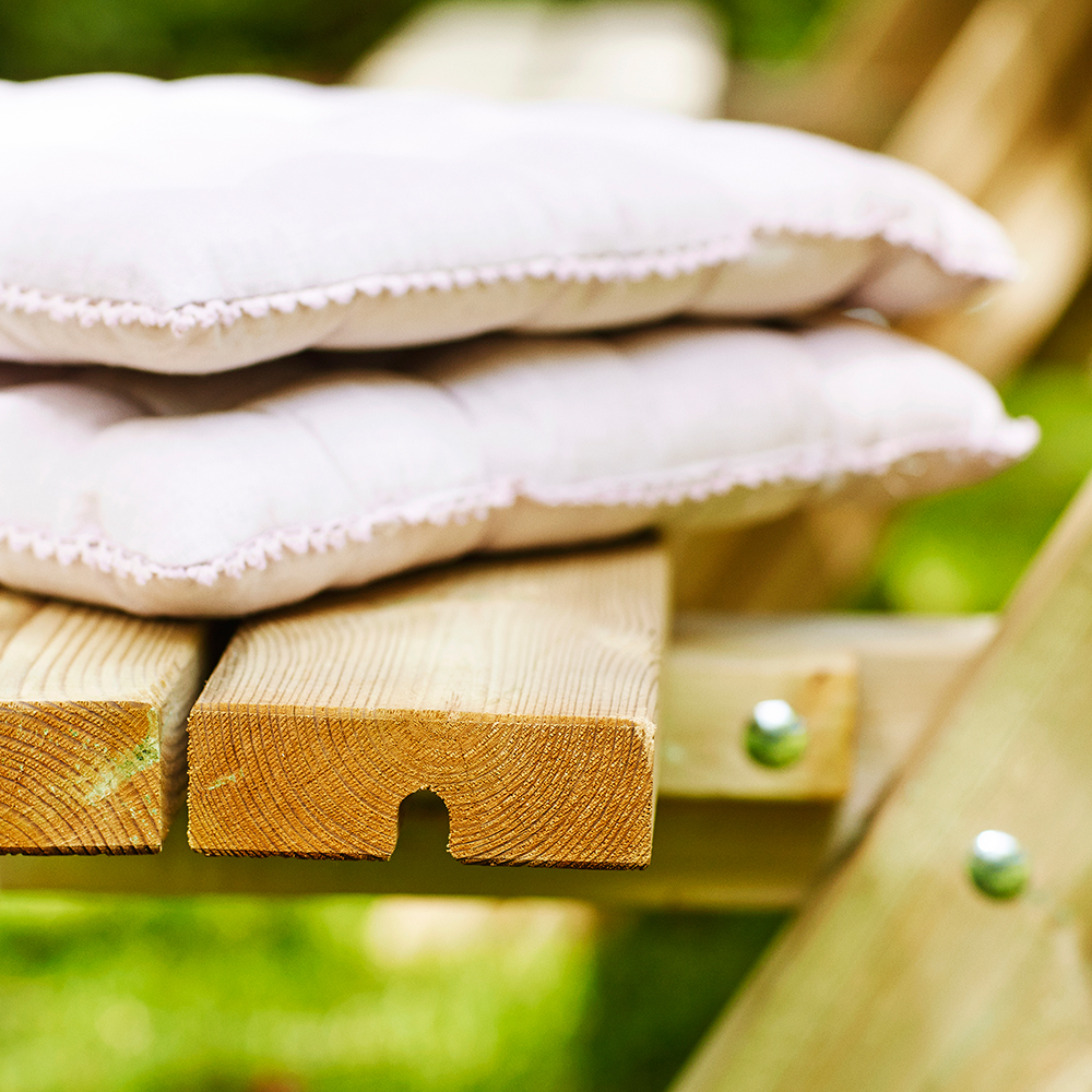 Picknickbord PLUS Bänkset med Fällbara säten & 12 Sittplatser i Tryckimpregnerat Trä